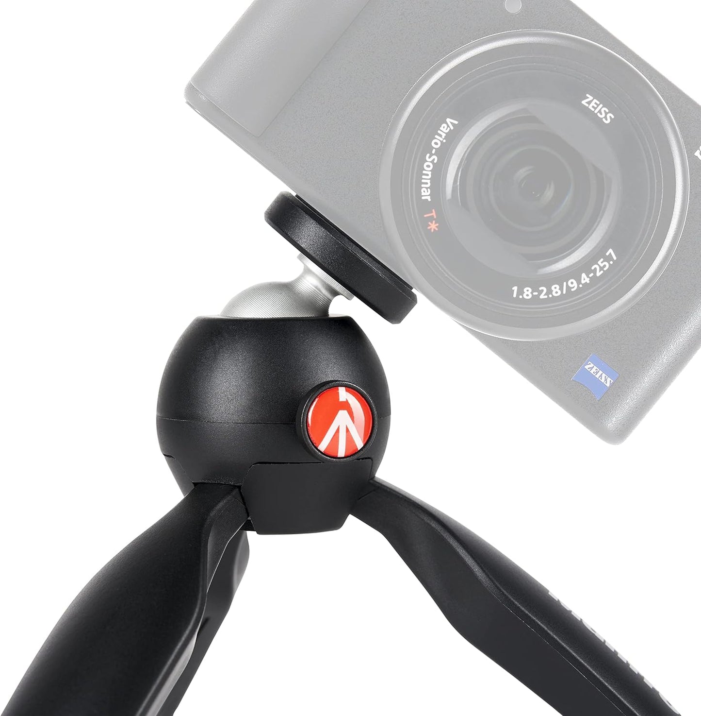 Manfrotto MTPIXIMII-B, PIXI Mini Tripod with Handgrip for Compact System Cameras, for DSLR, Mirrorless, Video, Made