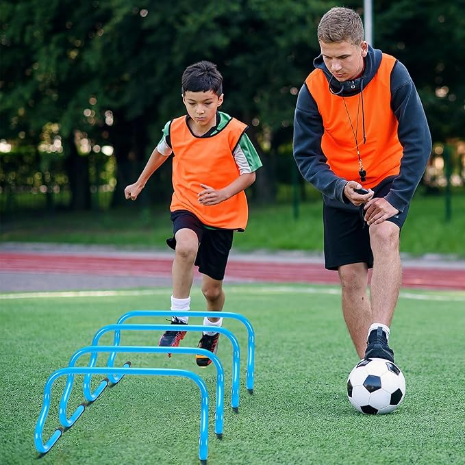 Wettarn 12 Pcs 9" Speed Training Agility Hurdles for Athletes Reliable Training Hurdle Plyometric and All Purpose Practice Equipment for Soccer Basketball Football