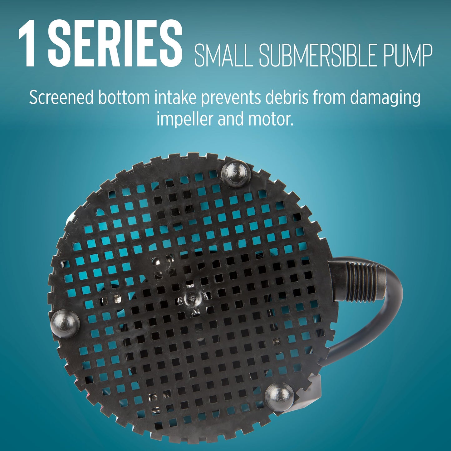 Little Giant #1 115 Volt, 1/150 HP, 205 GPH Direct Drive Small Submersible Fountain Pump with 6-foot cord, Blue, 501003