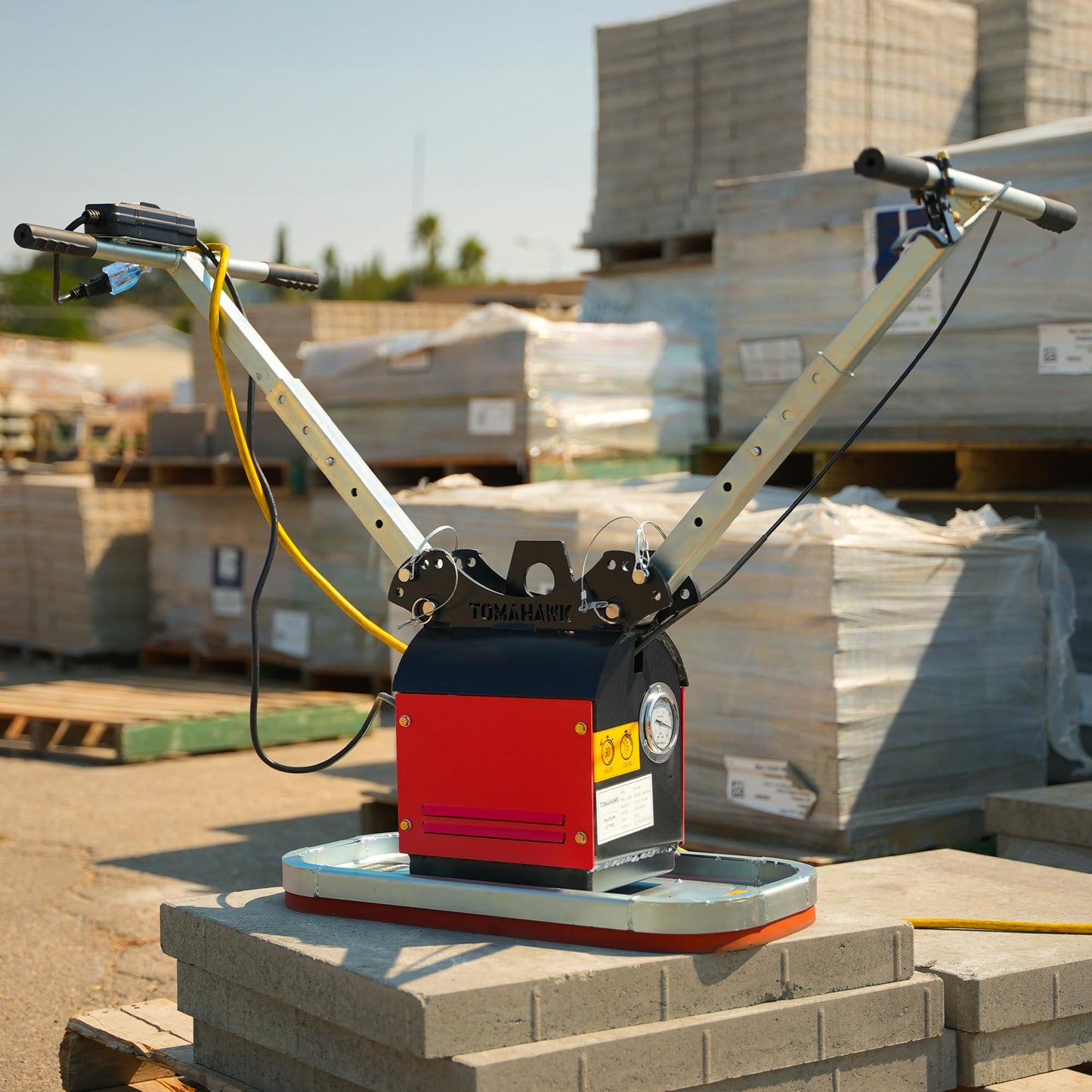 440 lb Electric Paver Slab Vacuum Lifter 1200W for Hardscaping, Concrete, and Stone Placement