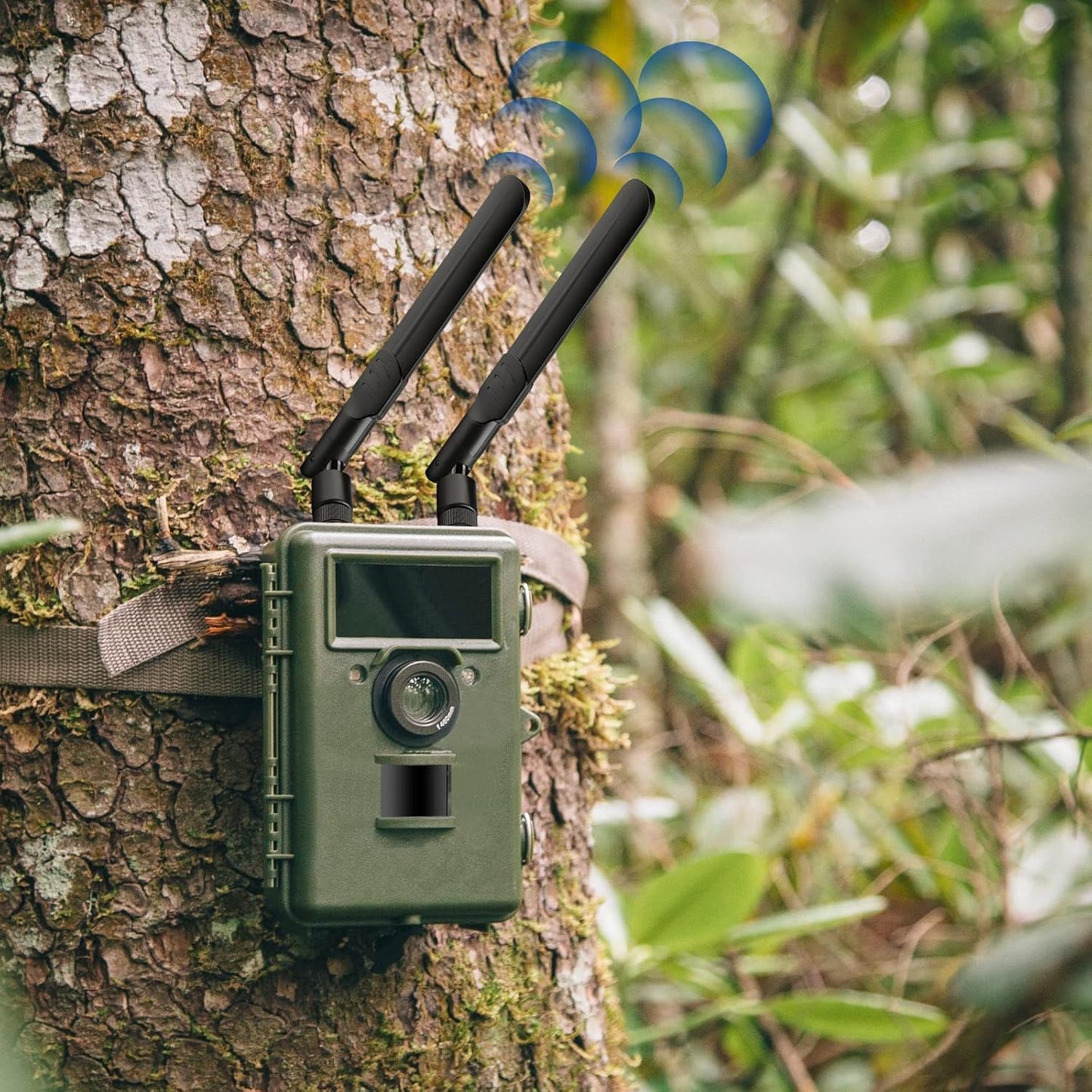 BINGFU 4G 8dBi (2-Pack) LTE Cellular Trail Camera Antenna RP-SMA Male Antenna Compatible with Spypoint Link Micro Solar