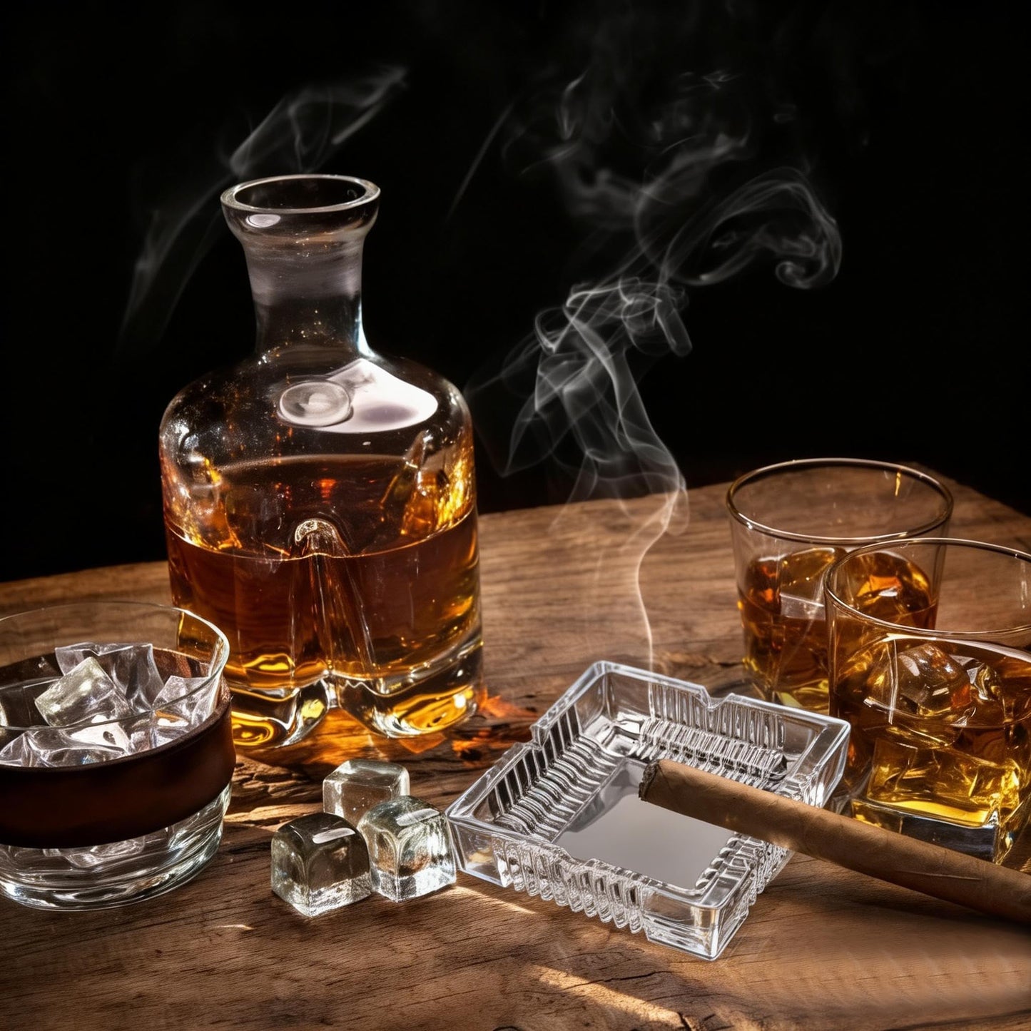 ZSHNYUKX 3 Pack 4 inch Square Glass Ashtray, Clear Thick Tempered Glass Cigarette Ash Tray, Easy Clean Heavy Duty Smoke Tray for Home Office Outdoor Party Decoration