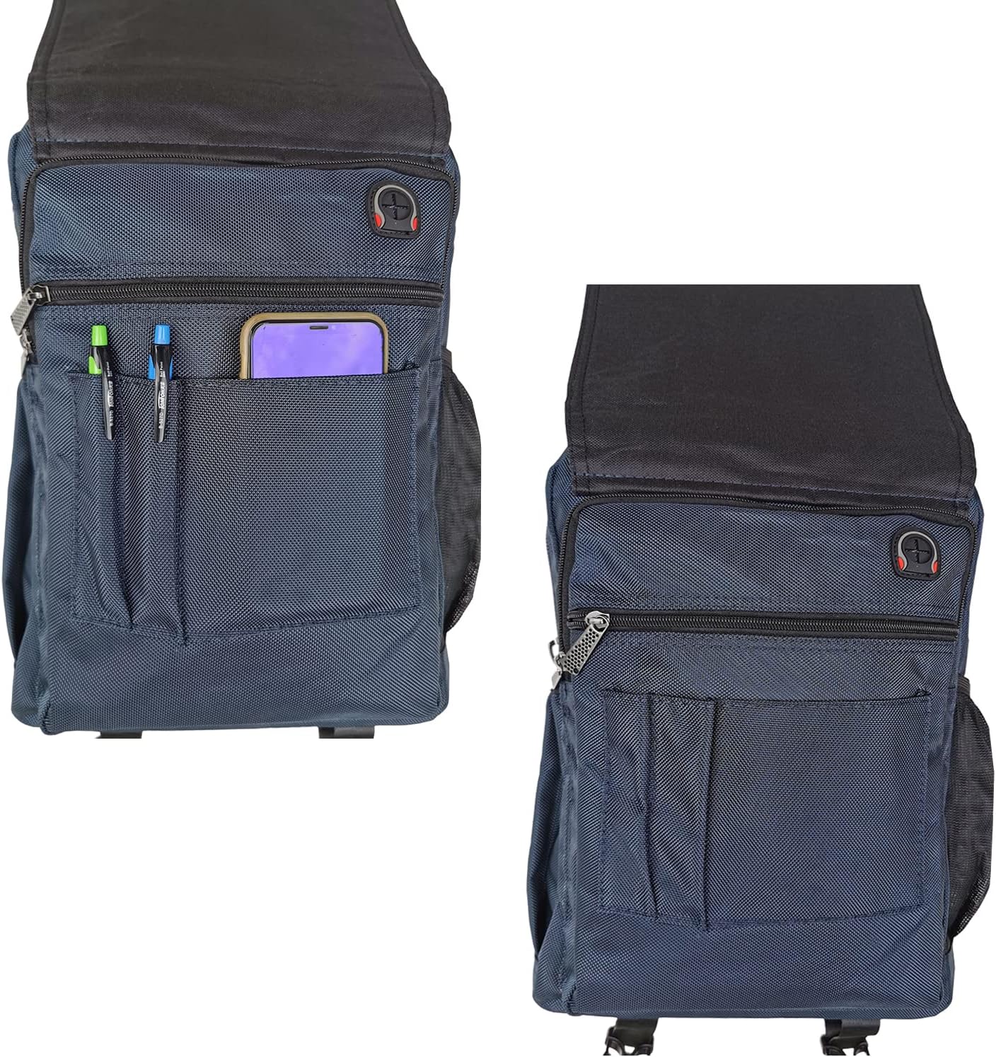 Backpack Large Sling Bag Laptop Cross Body Messenger Bag Shoulder Travel Rucksack (C- Blue)