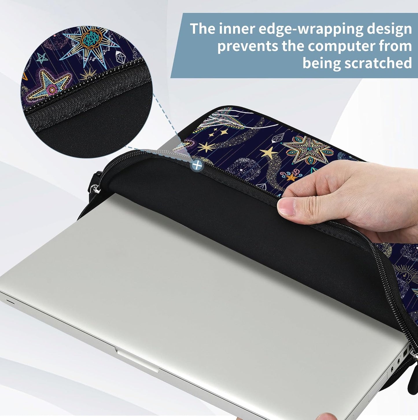 RICHEN (11-13.3 inch, Messenger Bag Carrying Case Sleeve with Handle Accessory Pocket Fits Laptops/Notebook/ebooks/Kids