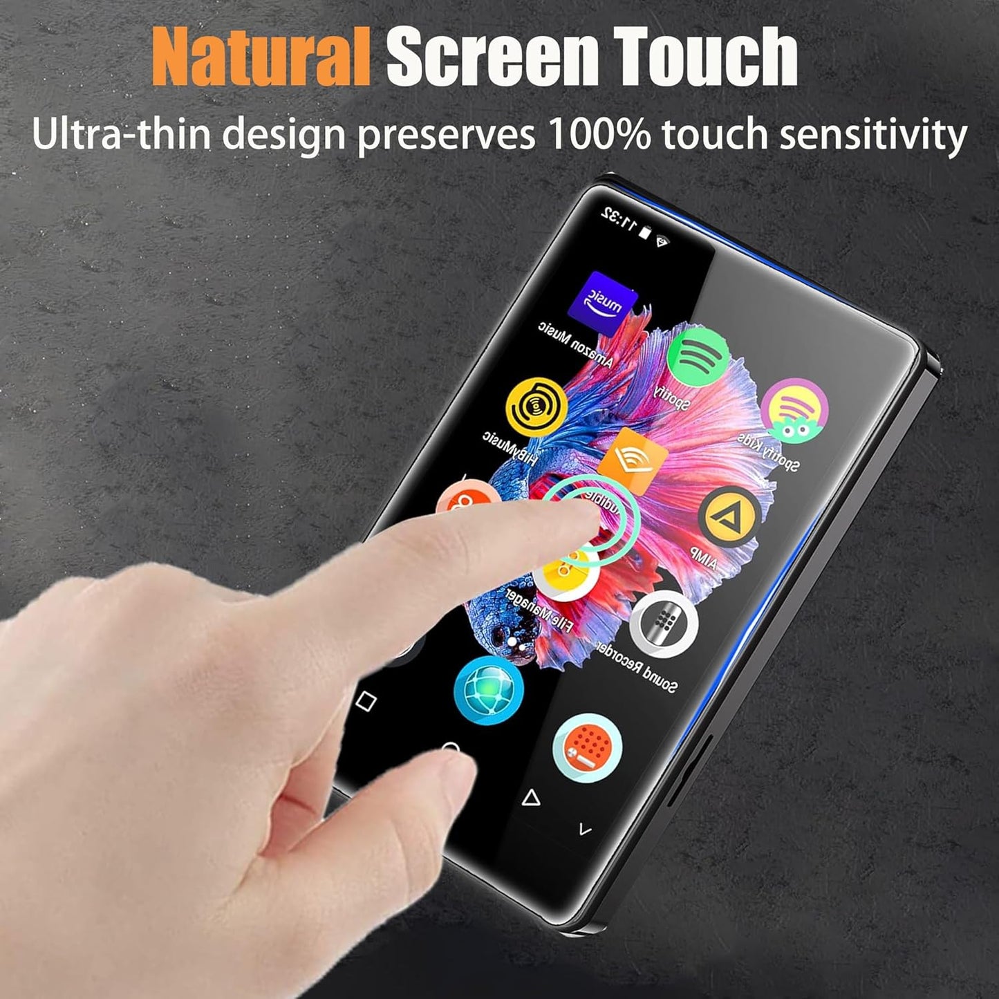 Lamshaw M505 MP3 [6 Pack] M505 4 Inches MP3 (6 Pack) Compatible for ZAQE Player Screen Protector, Full Coverage TPU