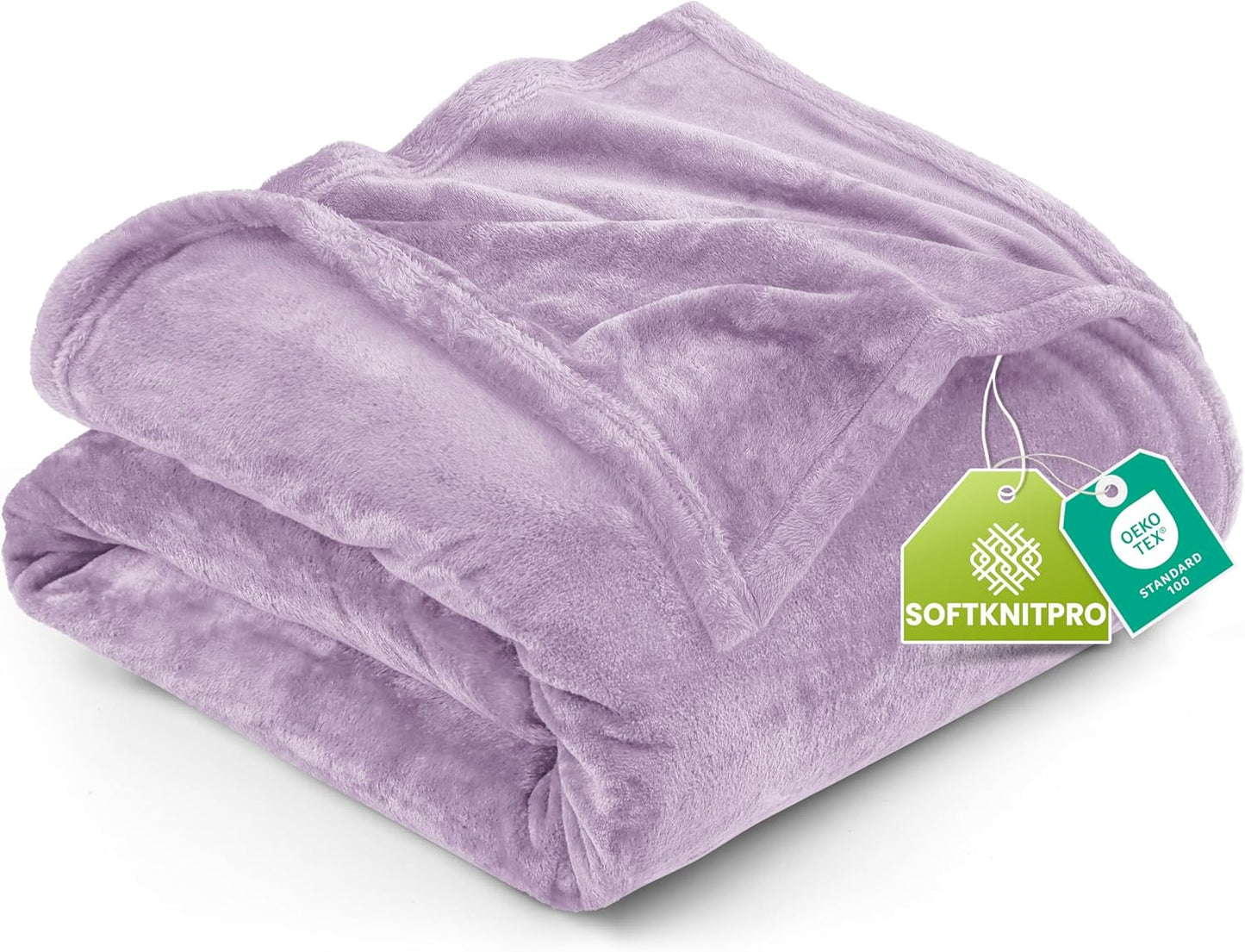 Utopia Bedding Fleece Blanket - King Size Luxury Soft Microfiber in Lilac | Anti-Static 300GSM (90x102 Inch)