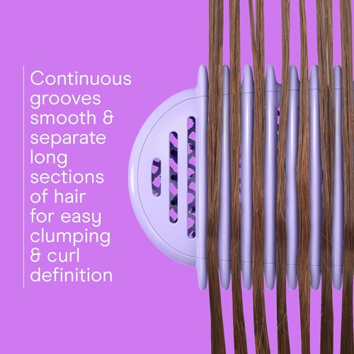 Conair Curl Define Pro Hair Brush - Frizz-Free Detangling & Curl Definition | Dual-Vent Design, Mixed Bristles