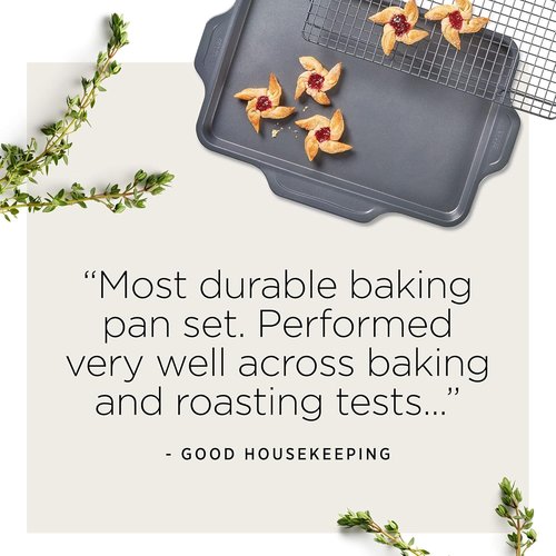 All-Clad Pro-Release Nonstick 9x13 Inch Baking Sheet - Oven Safe Up to 450°F | Versatile Cookie & Muffin Pan