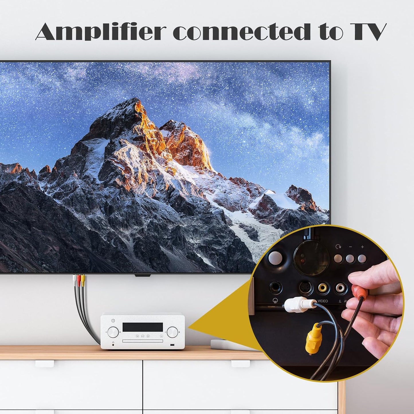 Spofit 3RCA 10Pack 6ft 3-Male 3-Male Cable Audio Video Composite to DVD Cable for TV, VCR, DVD
