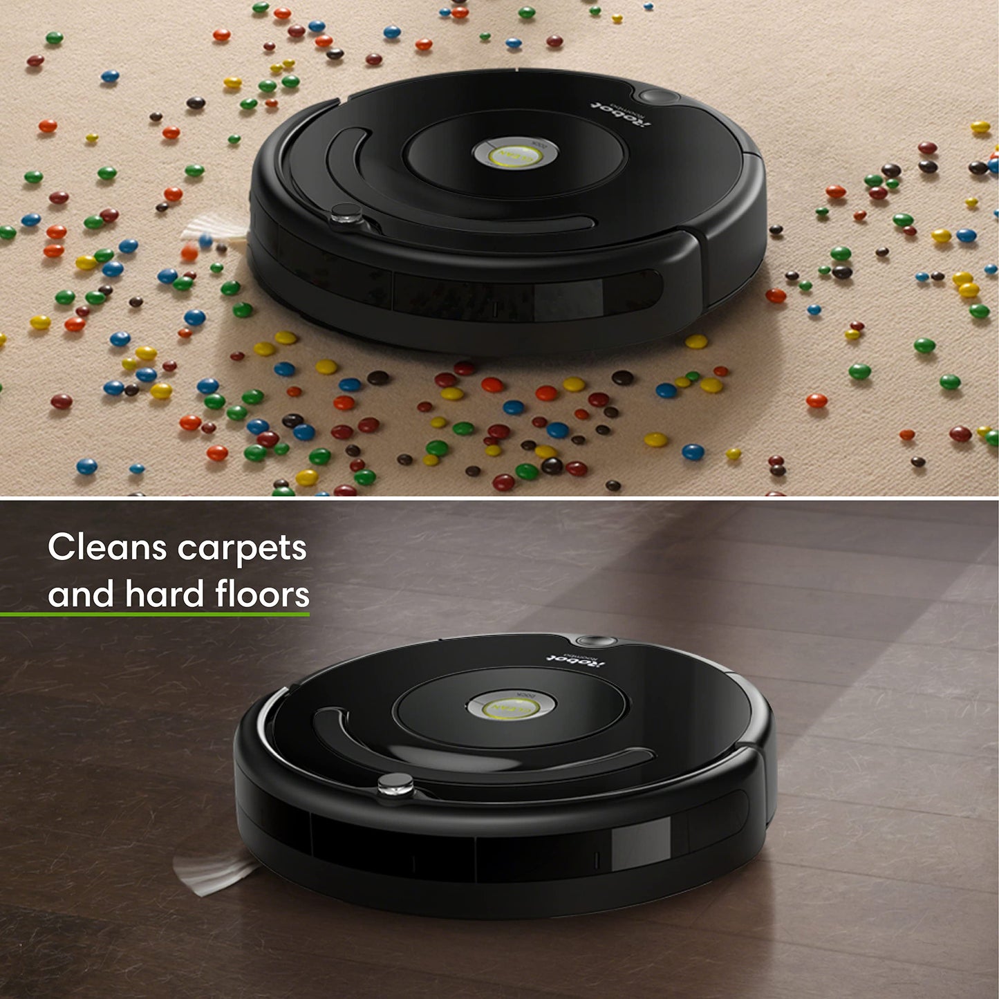 iRobot Roomba 675 Robot Vacuum - Easy to use, Power-Lifting Suction, Multi-Surface Cleaning, Smart Navigation Cleans in Neat Rows, Self-Charging, Alexa