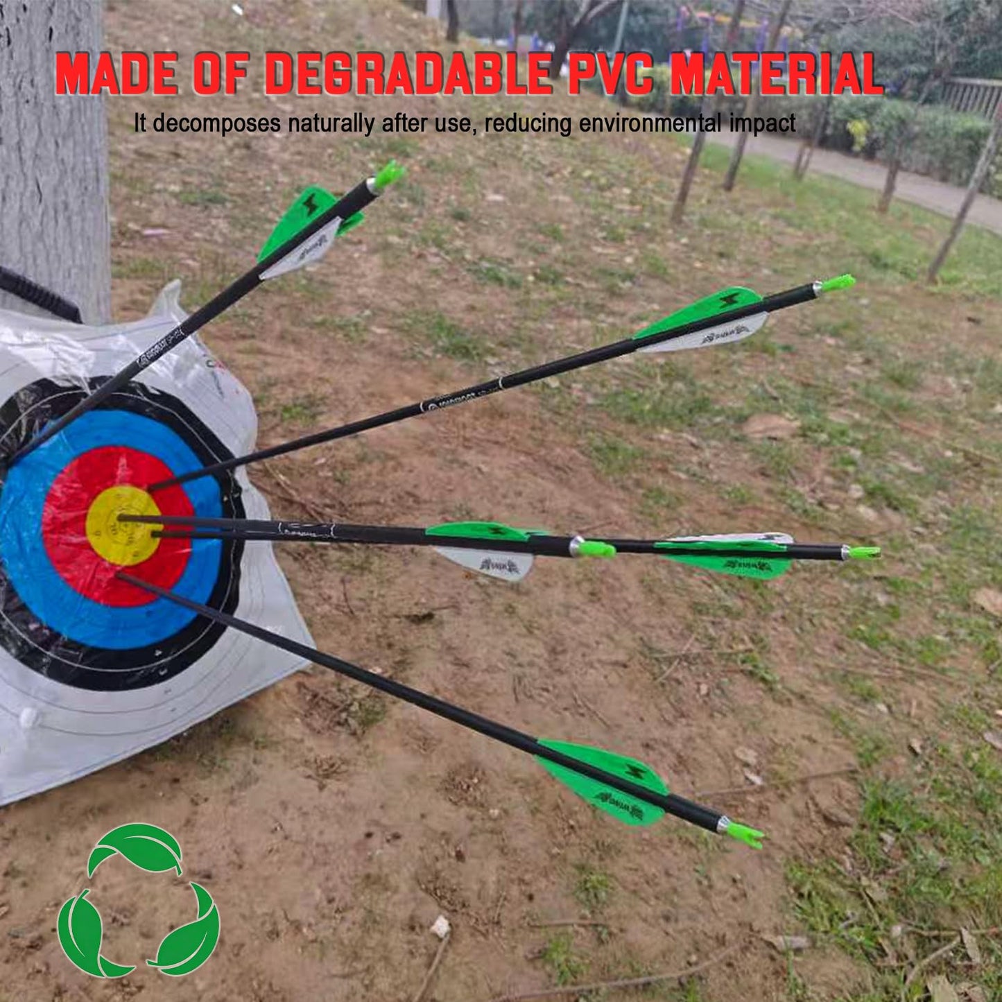 e5e10 20pcs Targets Paper Made Degradable Plastic (Standard Archery, 10 Rings, 80cm x 80cm)