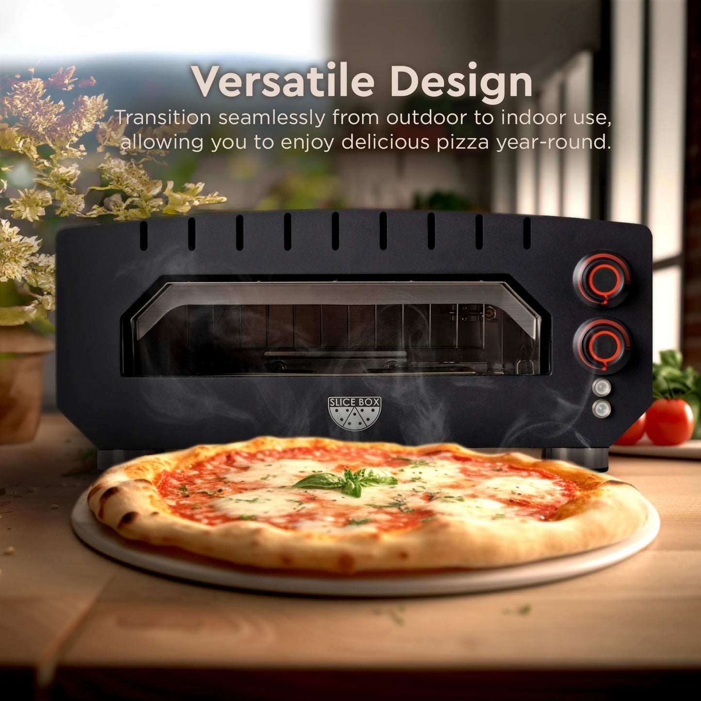Fire Sense 67970 Slice Box Outdoor Electric Pizza Oven