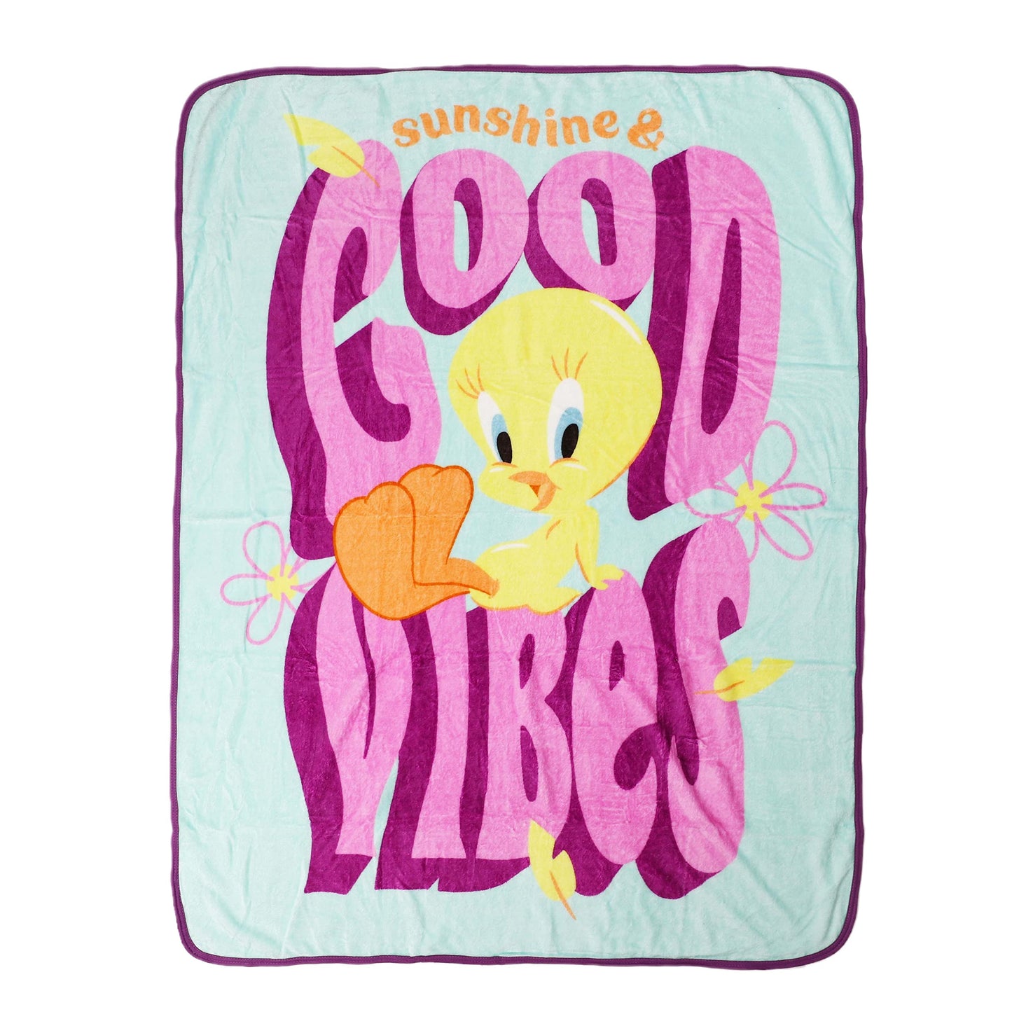 Northwest Looney Tunes Silk Touch Throw Blanket, 46" x 60", Good Vibes