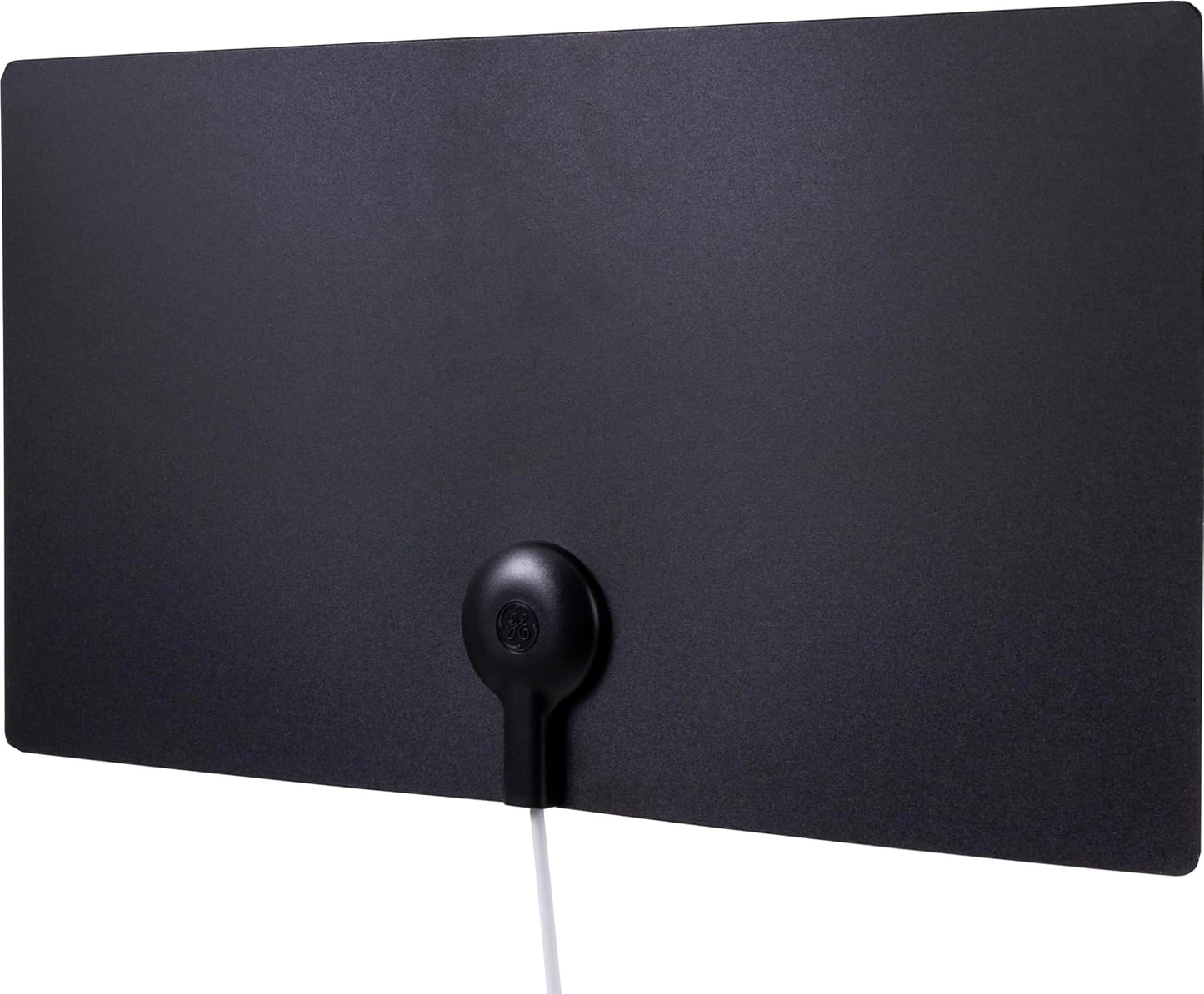 GE 4K 6ft 11264 Ultra Ed Indoor HD Digital TV Antenna, Long Ran Smart TV Antenna, Slim Decor Reversible Black White