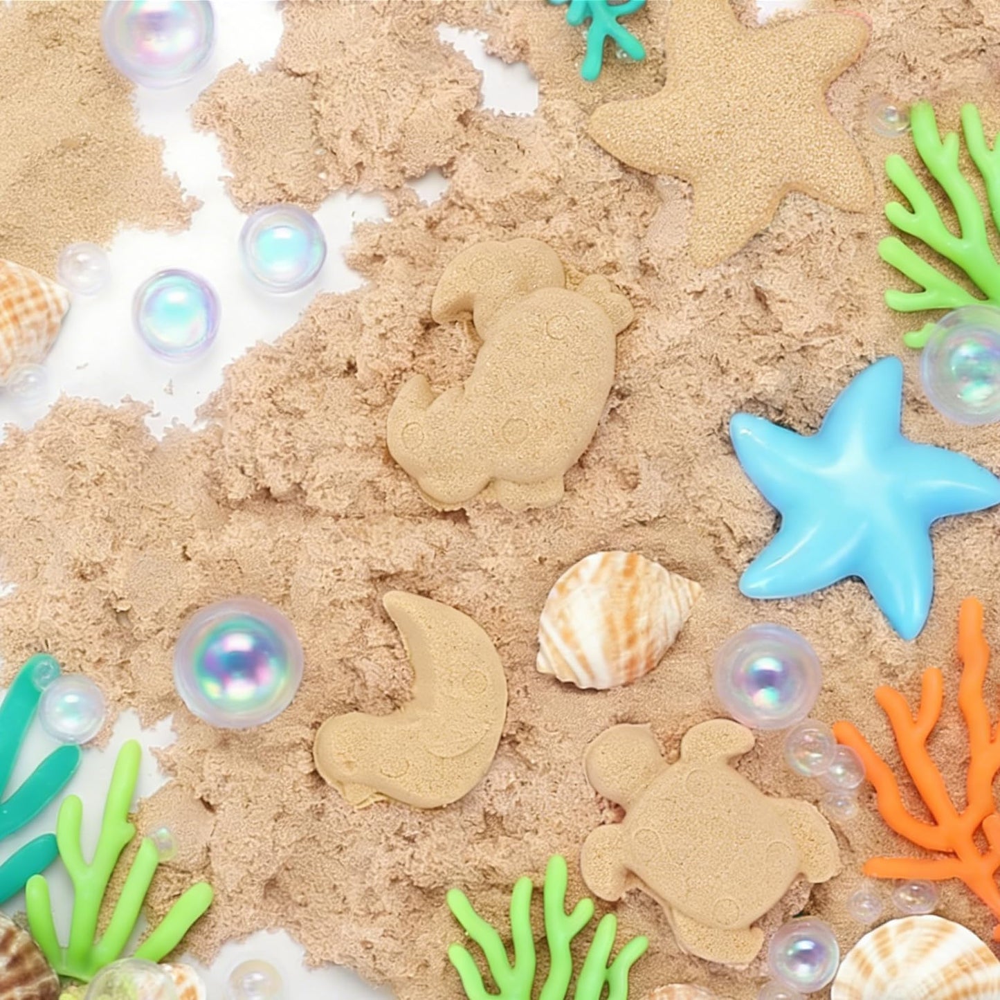 FURWEY 13.3lbs Play Sand, Natural Brown Sensory Sand,Suitable for Children to Shaping, Squeezing and Sculpting（Without Molds）