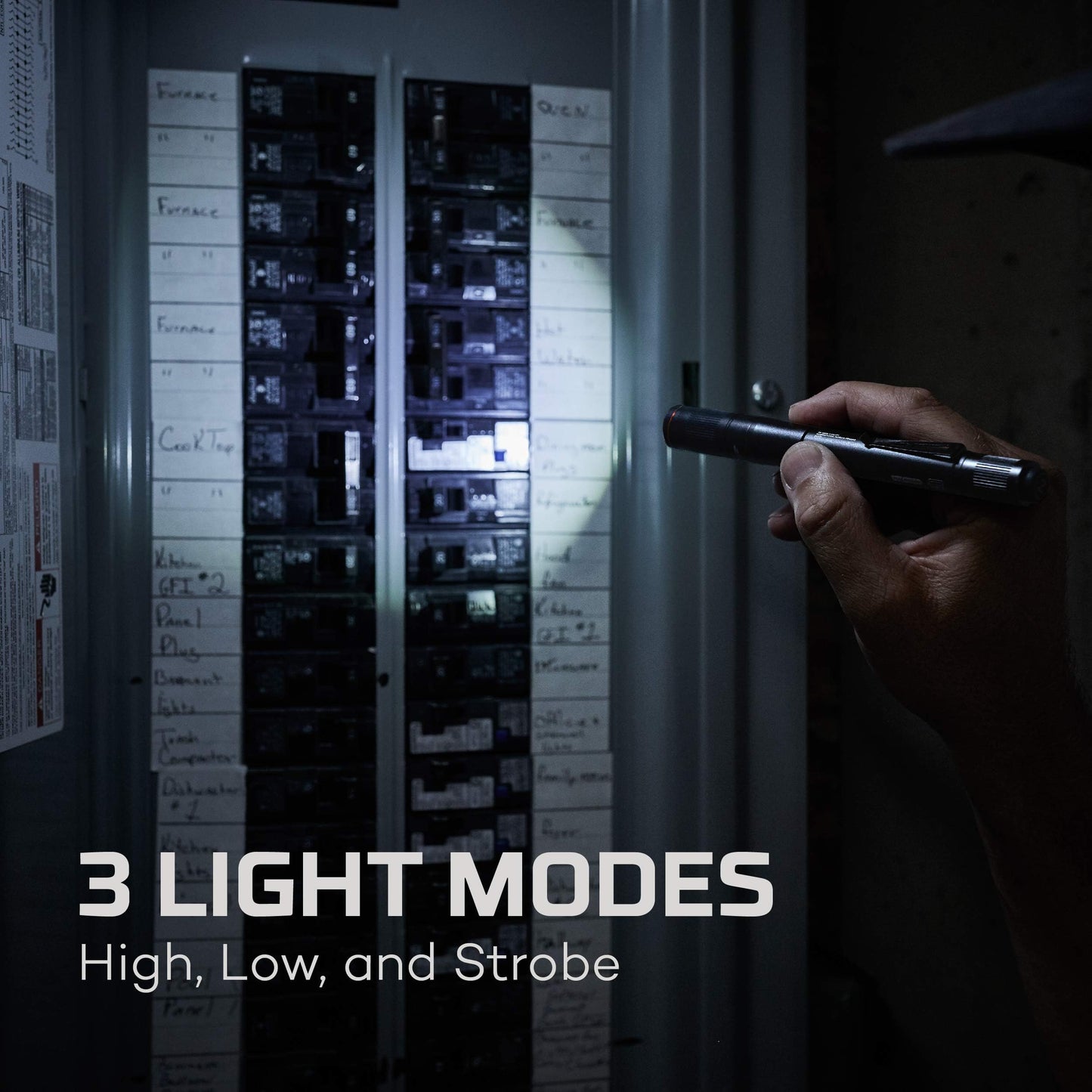 NEBO Columbo LED Pen Light Flashlight, 150 Lumen, Black, Model NEB-POC-0007, Powered by 2 AAA Batteries, One Size