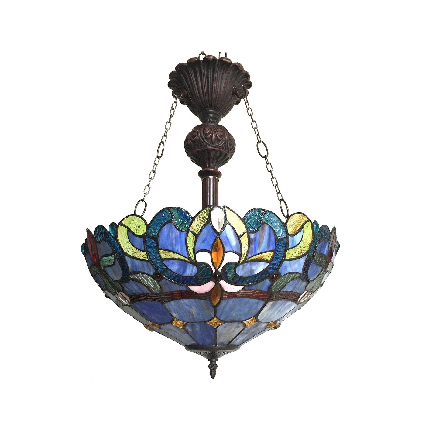 Chloe Lighting Nora Pendant Light, Multicolor Glass, One Size, Model CH18091PV18-UH2