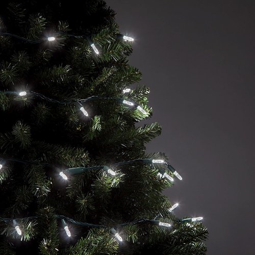 Cool White LED Christmas Lights by M5 - 24 Ft, 70 Count, Indoor/Outdoor, Commercial Grade Mini String
