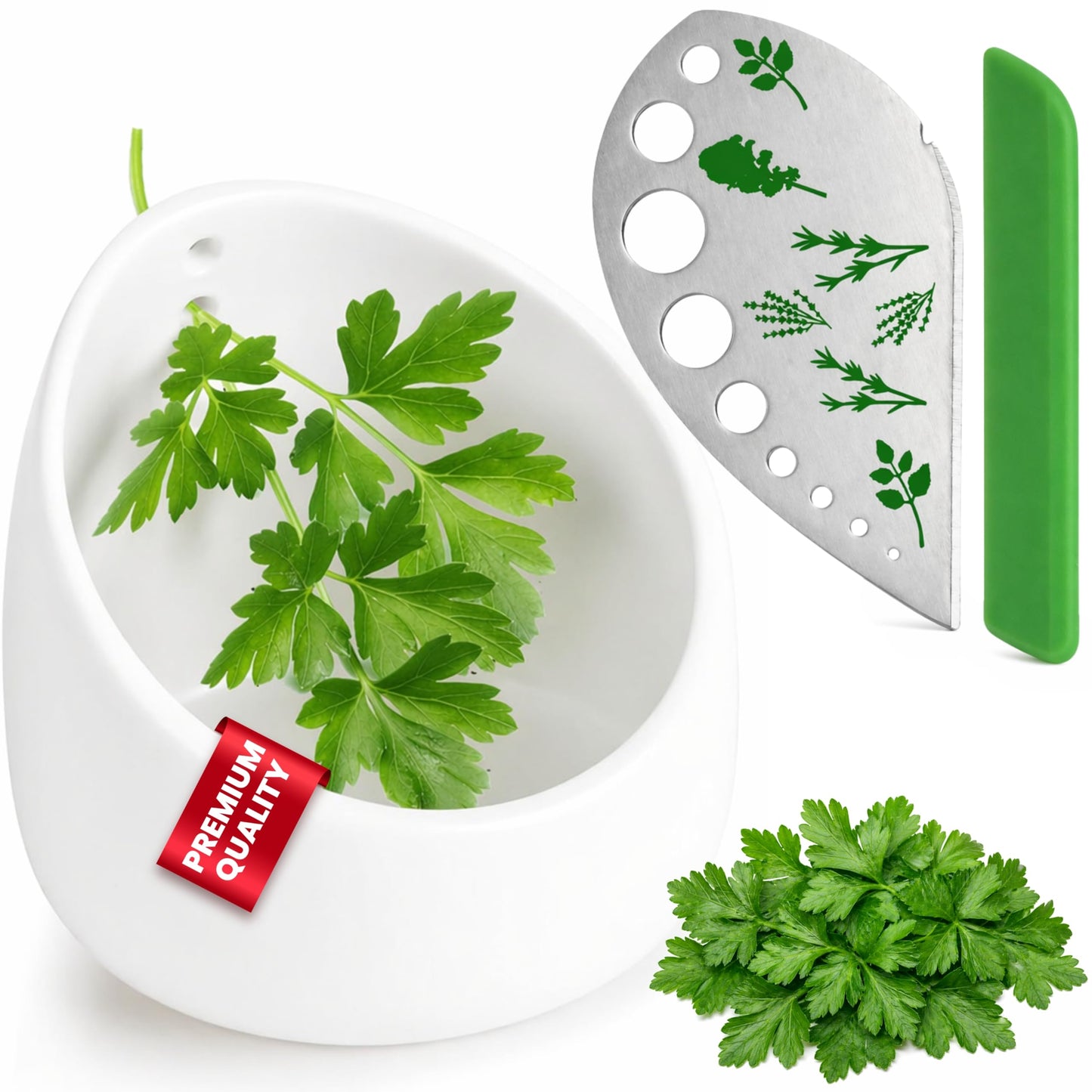 Ceramic Herb Stripper Bowl – Handmade Pottery Leaf Stripping Tool for Fresh Herbs Elegant Grating Bowl for Kitchen or Table Decor Easy Stem Remover Unique Gift for Cooking Lovers