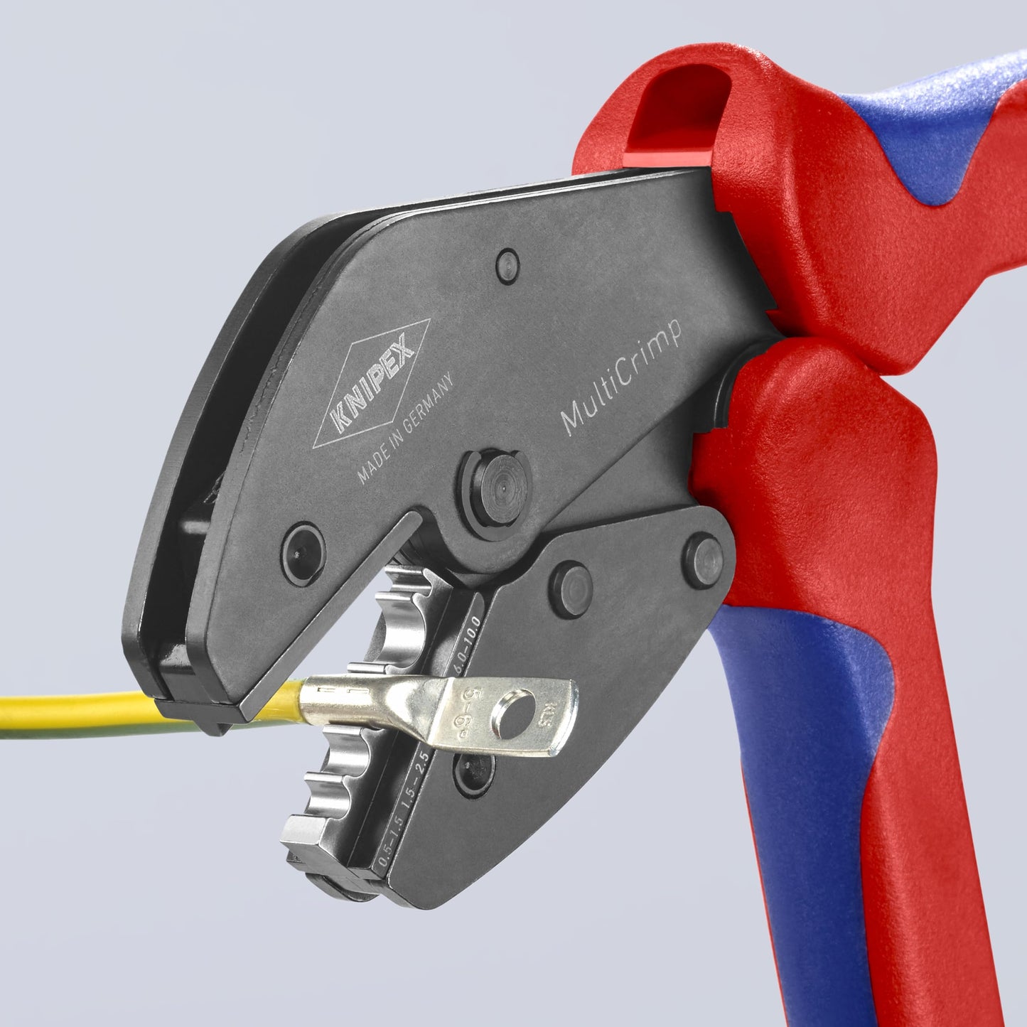 Knipex Tools 97 33 02 MultiCrimp Pliers and Quick Changer Magazine with 5-Interchangeable Crimping Dies