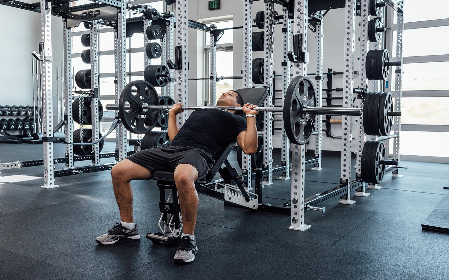 Rep Fitness Delta Basic Bar - versatile barbell perfect for powerlifting, functional fitness, and more - IPF and weightlifting knurl marks, compatible with all standard 2" diameter plates