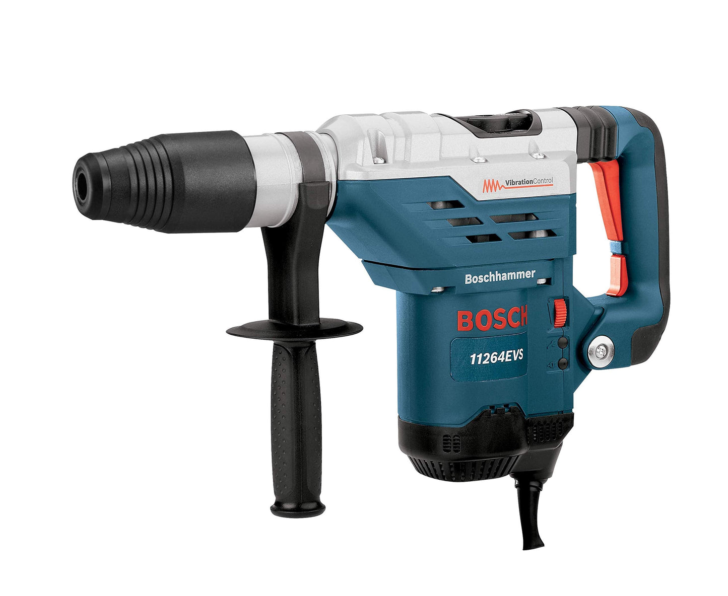 BOSCH 11264EVS 1-5/8 SDS-Max Combination Hammer with BOSCH HS1912 1 In. x 18 In. Flat Chisel