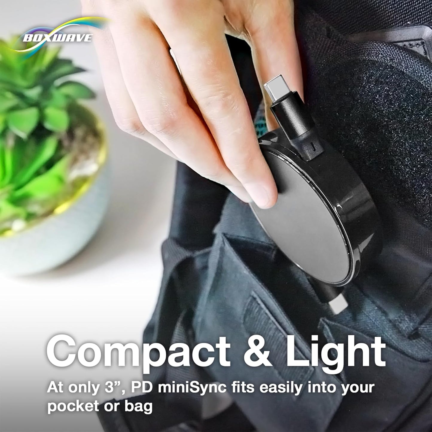 BoxWave MP3 (240W), 240W Cable Compatible with Majority Player with Bluetooth - PD miniSync Retractable PD Portable USB