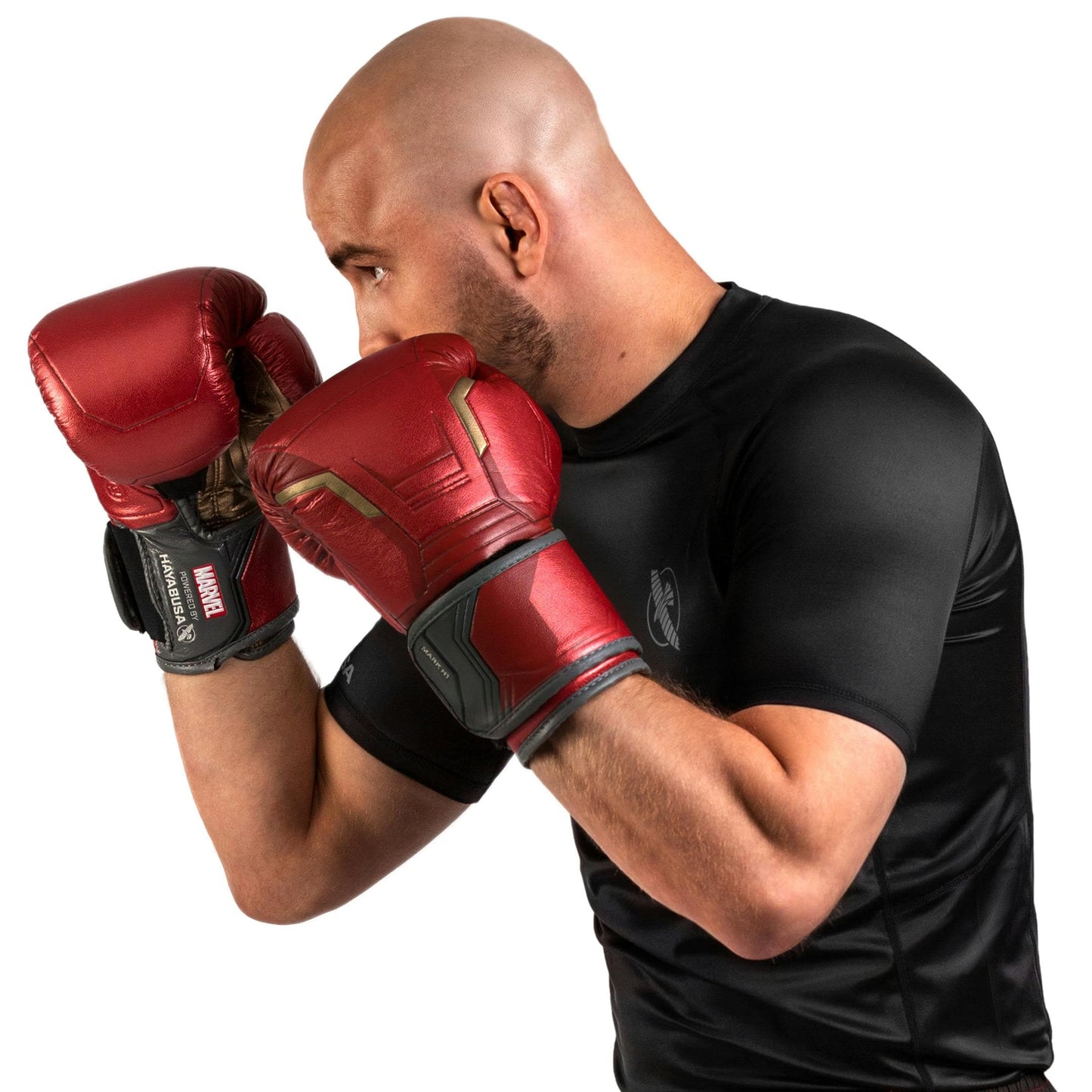 Hayabusa Marvel Hero Elite Boxing Gloves for Men and Women - Iron Man, 12 oz