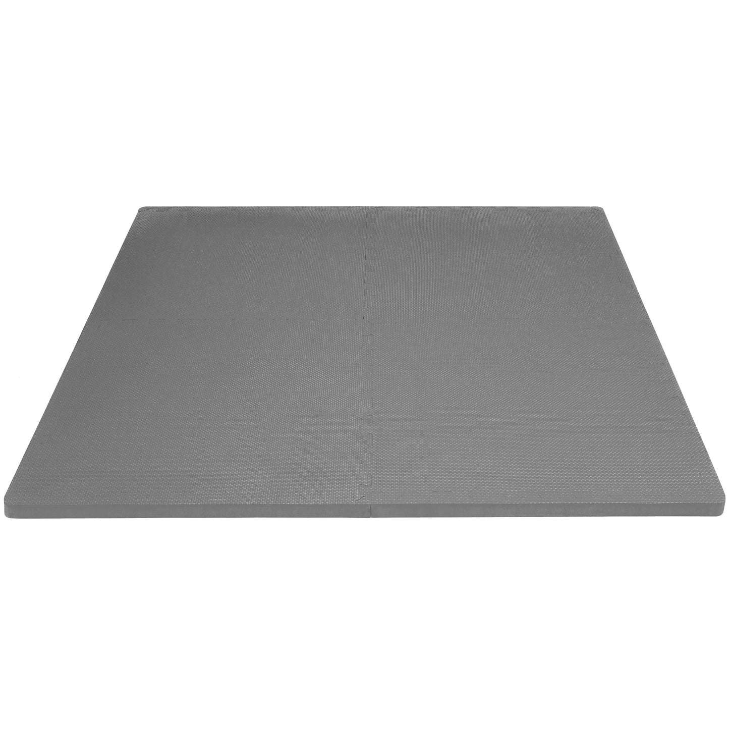ProsourceFit Weaved Pattern Extra Thick Exercise Puzzle Mat 1-inch, EVA Foam Interlocking Tiles for Protective, Cushioned Flooring for Home and Gym Equipment; Grey, 24 SQ FT, 6 Tiles