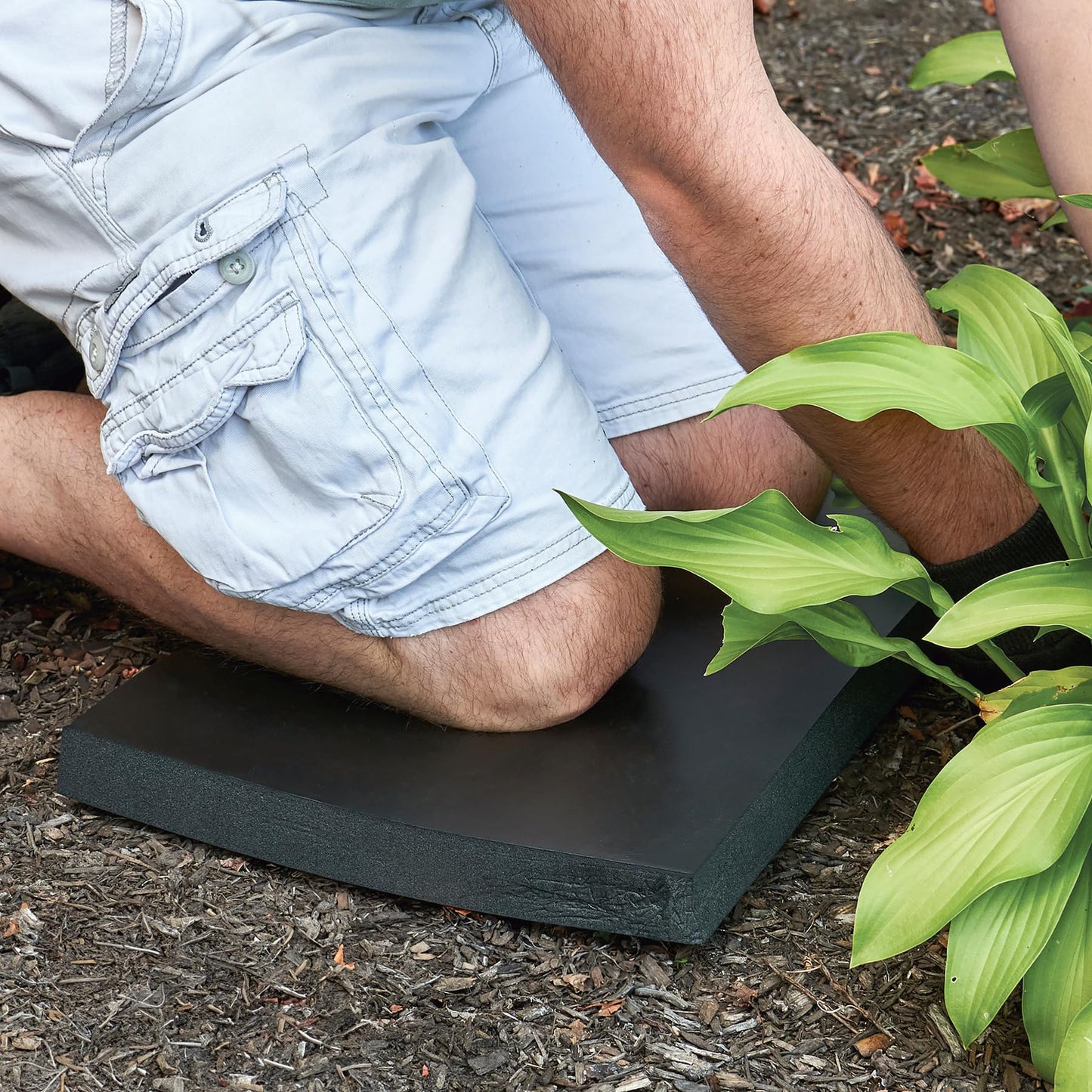 Value Series 1.5" Thick Foam Kneeling Pad for Gardening, Soft Black Foam Knee Cushion for Landscapers, Baby Bathing, Outdoor Work and More - 20.75" W x 13.5" L