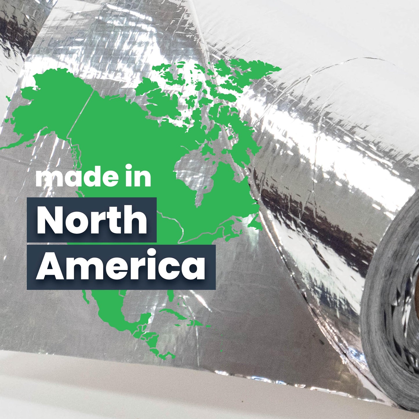 EcoFoil Solid Radiant Barrier 4' x 250' (1000 Sq.Ft.), Made in USA Non-Perforated Radiant Barrier Insulation Roll, Eco-Friendly Reflective Insulation to Increase Energy Efficiency, Foil Vapor Barrier