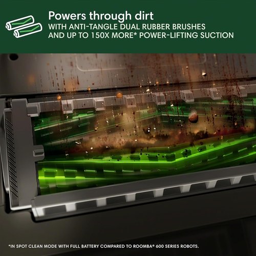 iRobot Roomba Plus 504 Robot Vacuum - Powerful Suction, Anti-Tangle Brushes, Self-Emptying Dock, Ideal for Pet Hair