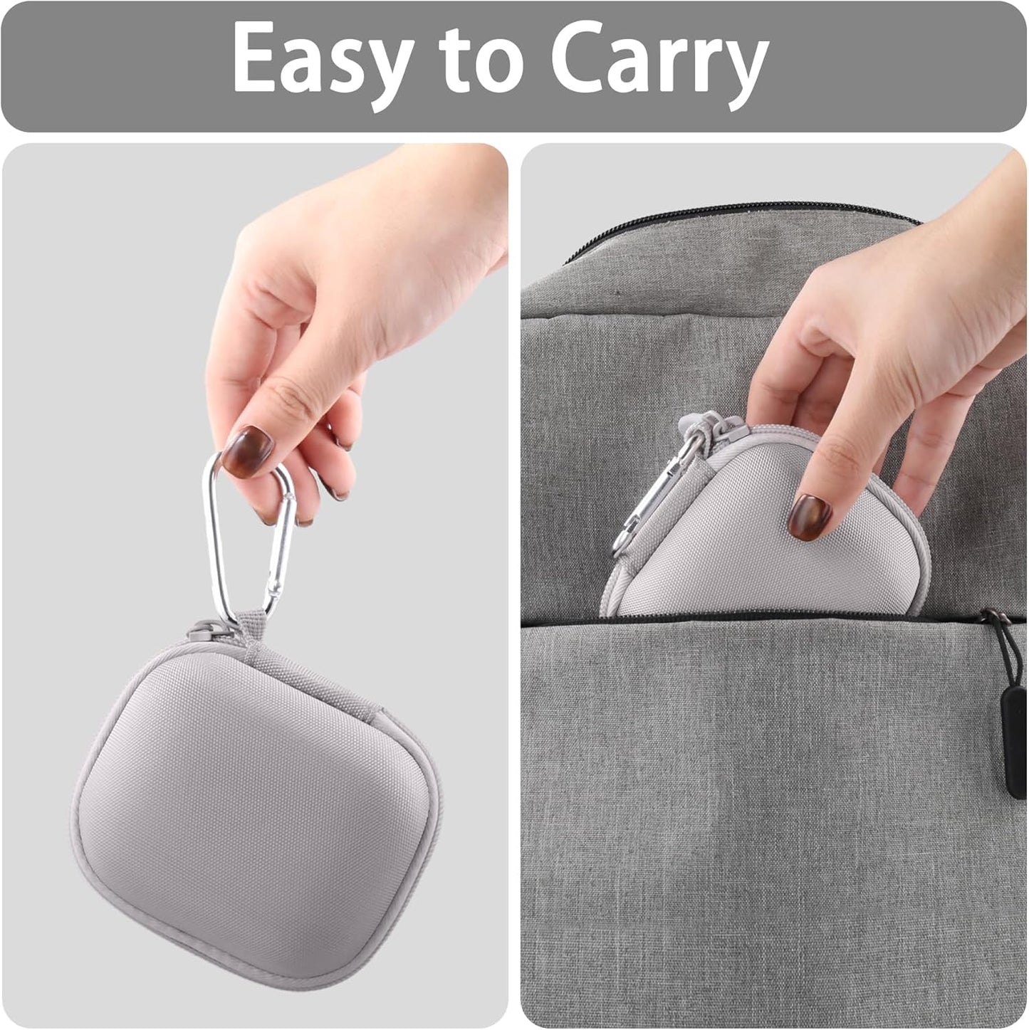 Baval for Anker Soundcore Work Portable AI Voice Recorder Hard Travel Case(White Case)