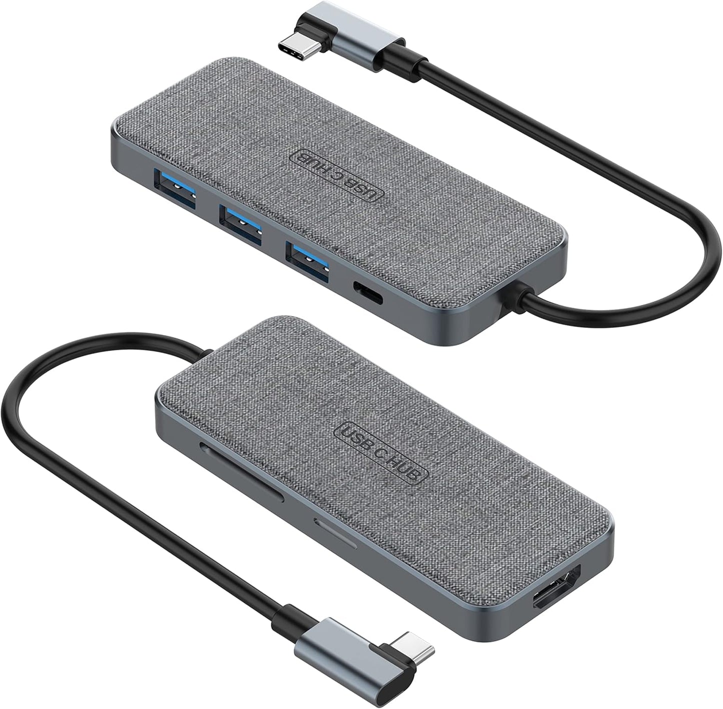ZSIMC 7-in-1 4K 100W 3 3.0 6, USB C Hub, Docking Station Multiport Adapter with HDMI, Power Delivery, USB Ports, SD/TF