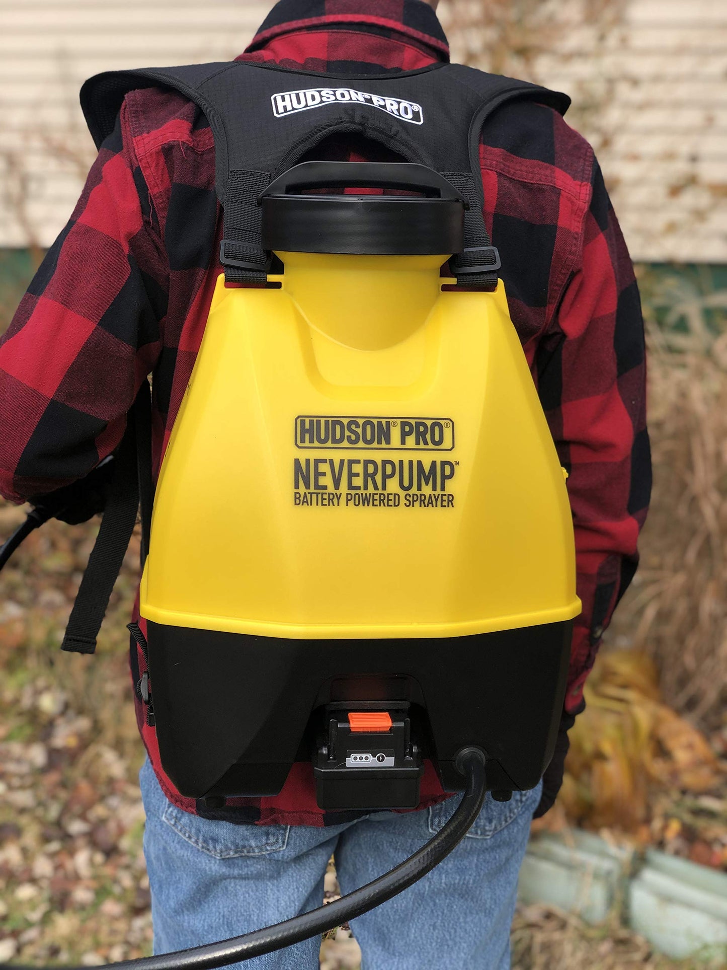 HUDSON 19001 4 Gallon NeverPump Bak-Pak Sprayer, Yellow