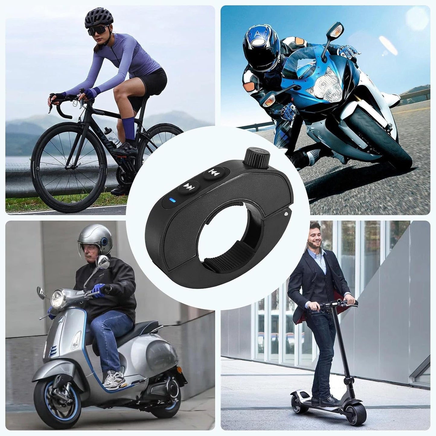 MLKOSS Bluetooth Media Button Remote Wireless Handlebar Remote Controller for Car Bike Motorcycle new