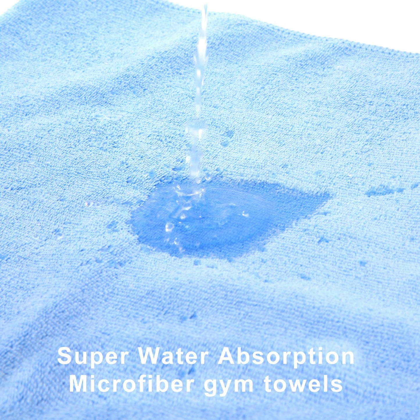 Wmiyafff Microfiber Gym Towel Set for Sports Fitness, Yoga, Workout, Soft and Quick-Drying Gym Towels for Women Men (3 Pack, Grey+Blue+Purple)