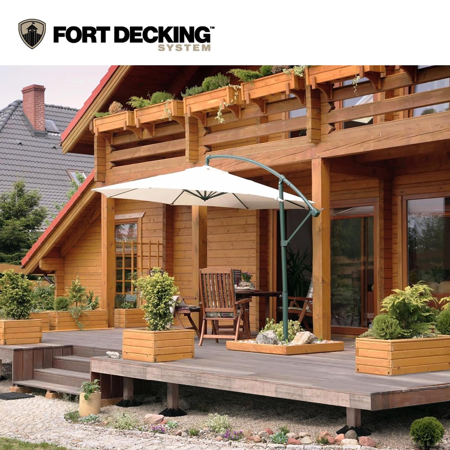 Fort Decking Systems Fort Decking 12-Inch Deck Blocks for Posts, Fits 4x4, 2x4, 2x6 2x8 and 2x10 Joists and Beams, Pack of 12, Black