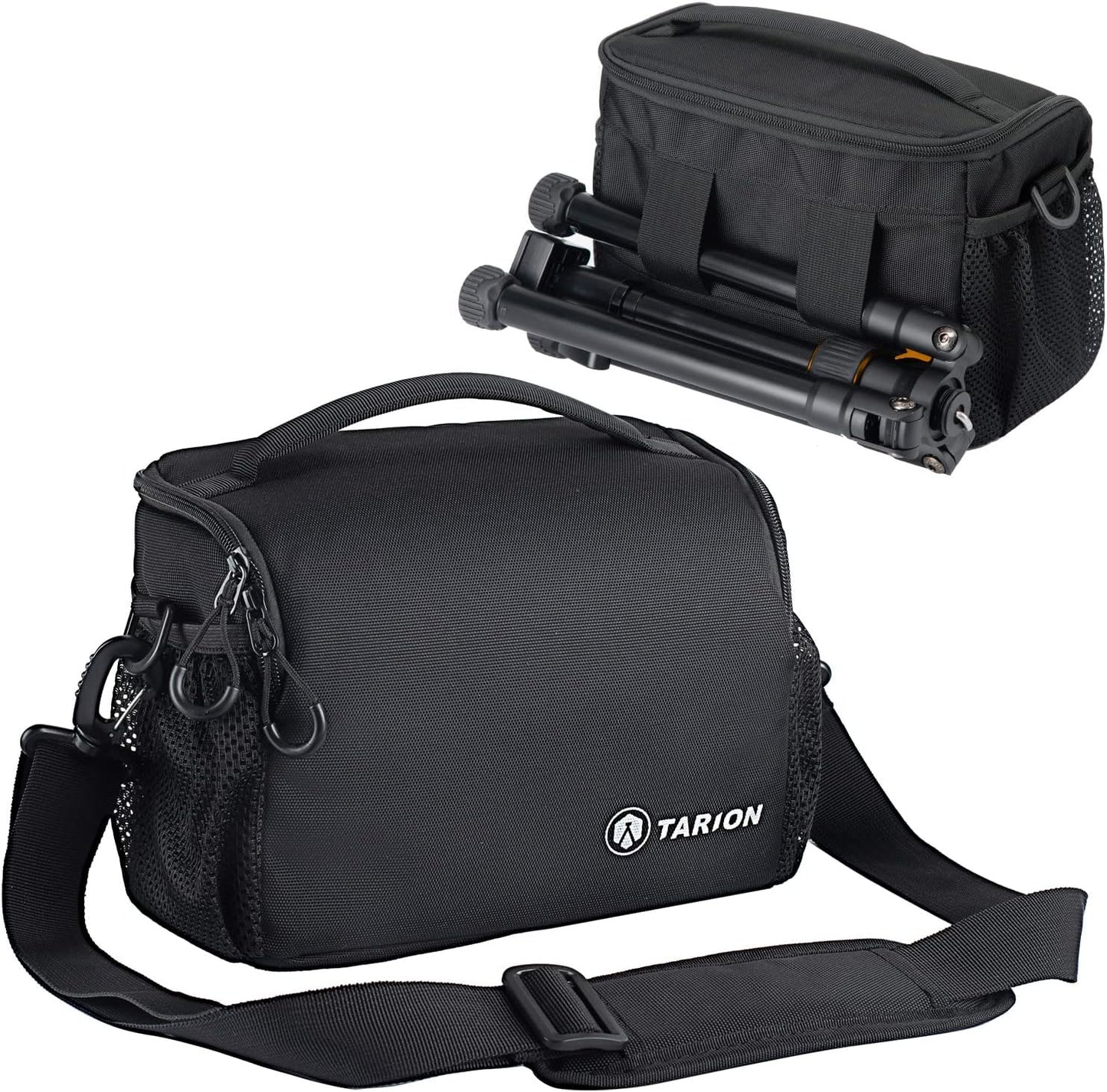 4L TARION Compact Camera Messenger Bag - Small DSLR Crossbody Sling Case with Tripod Straps Waterproof Raincover