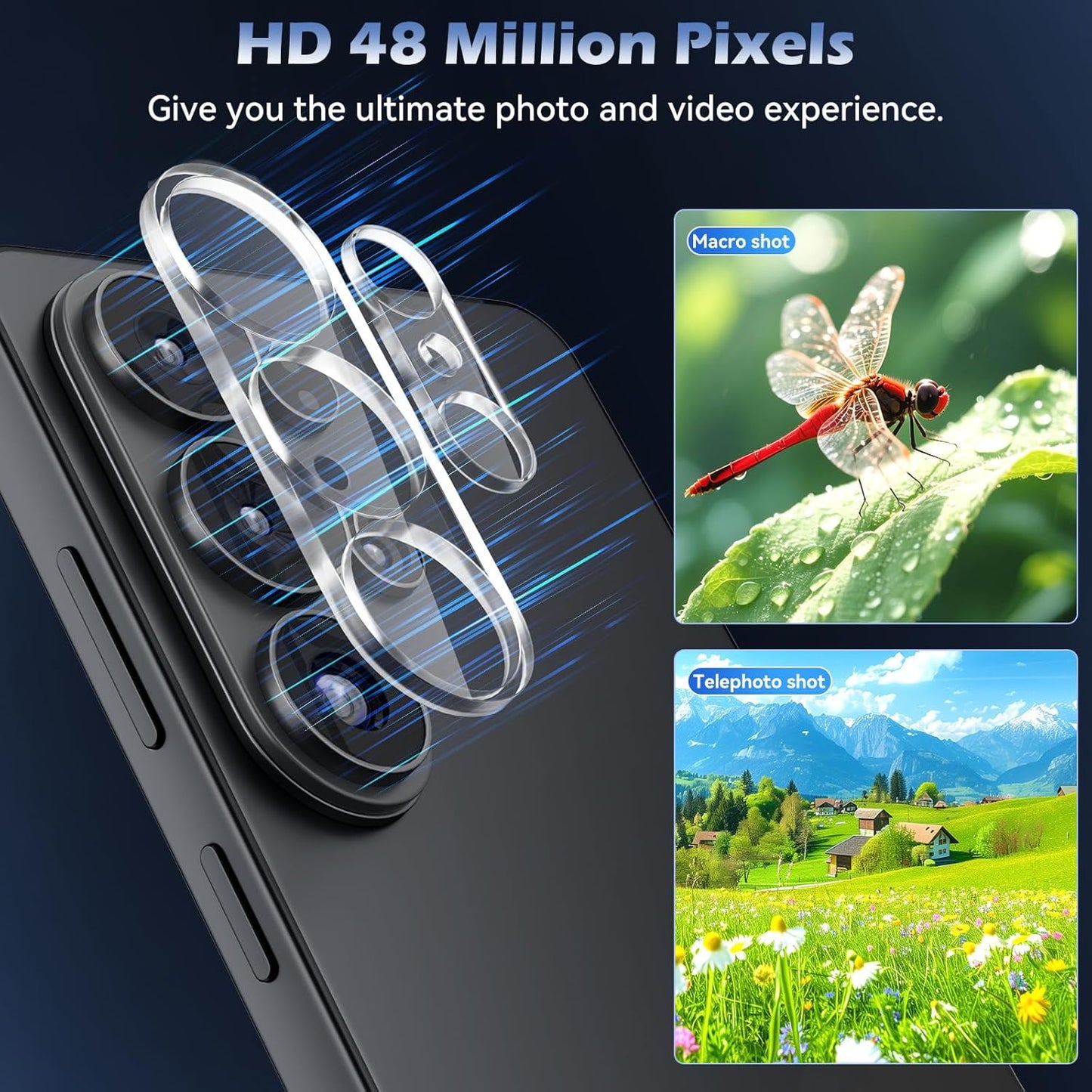 [4 Pack S26 6.9in 5G, 9H CloudValley Camera Lens Protector for Samsung Galaxy Ultra Tempered Glass Lens Cover