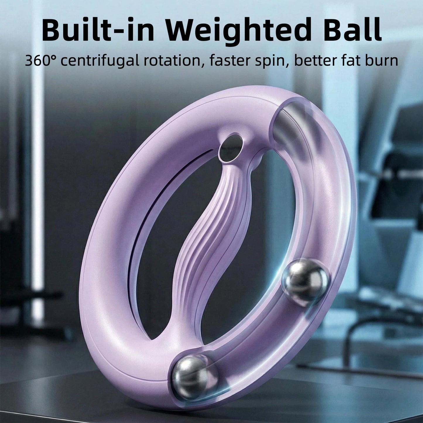 Arm Trainer for Women and Men, 360° Hand-Crank Forearm Trainer, Large Size Arm Workout Equipment for Dual-Arms Use, Home Workout Equipment for Arms, Chest, Shoulders, Back Strength (Purple)