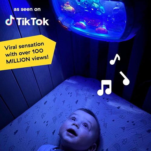 Baby Einstein Sea Dreams Soother - Musical Crib Toy & Sound Machine for Newborns | Calming Night Light
