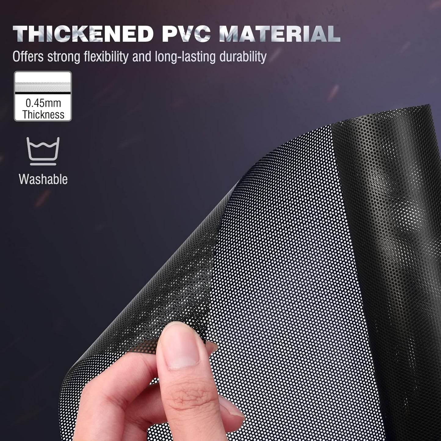400x300mm [2 Pack] MoKo DIY PC Case Dust Mesh Filter, PVC Dustproof Magnetic Dust Filter Cover, PC Mesh Grill
