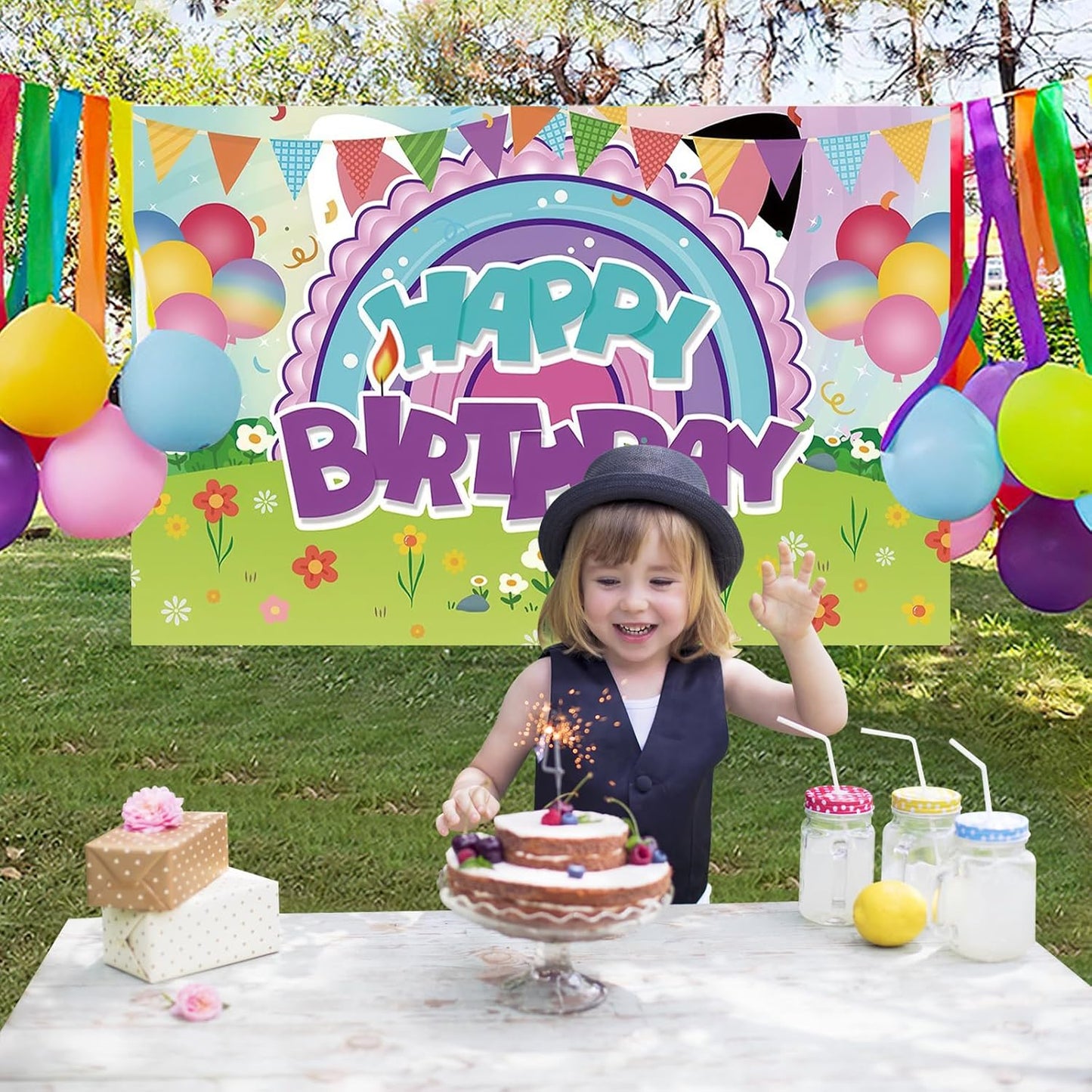 Generic 6 4ft Cute Dollhouse Backdrop Party Decoration Supplies, * Dollhouse Photo Decor Banner for Girls Baby Shower