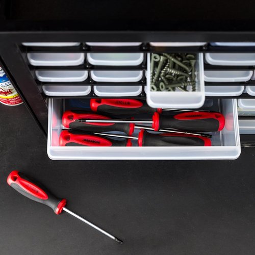 IRIS USA Small Parts Storage Cabinet - 36-Drawer Organizer for Hardware & Craft Supplies | Black