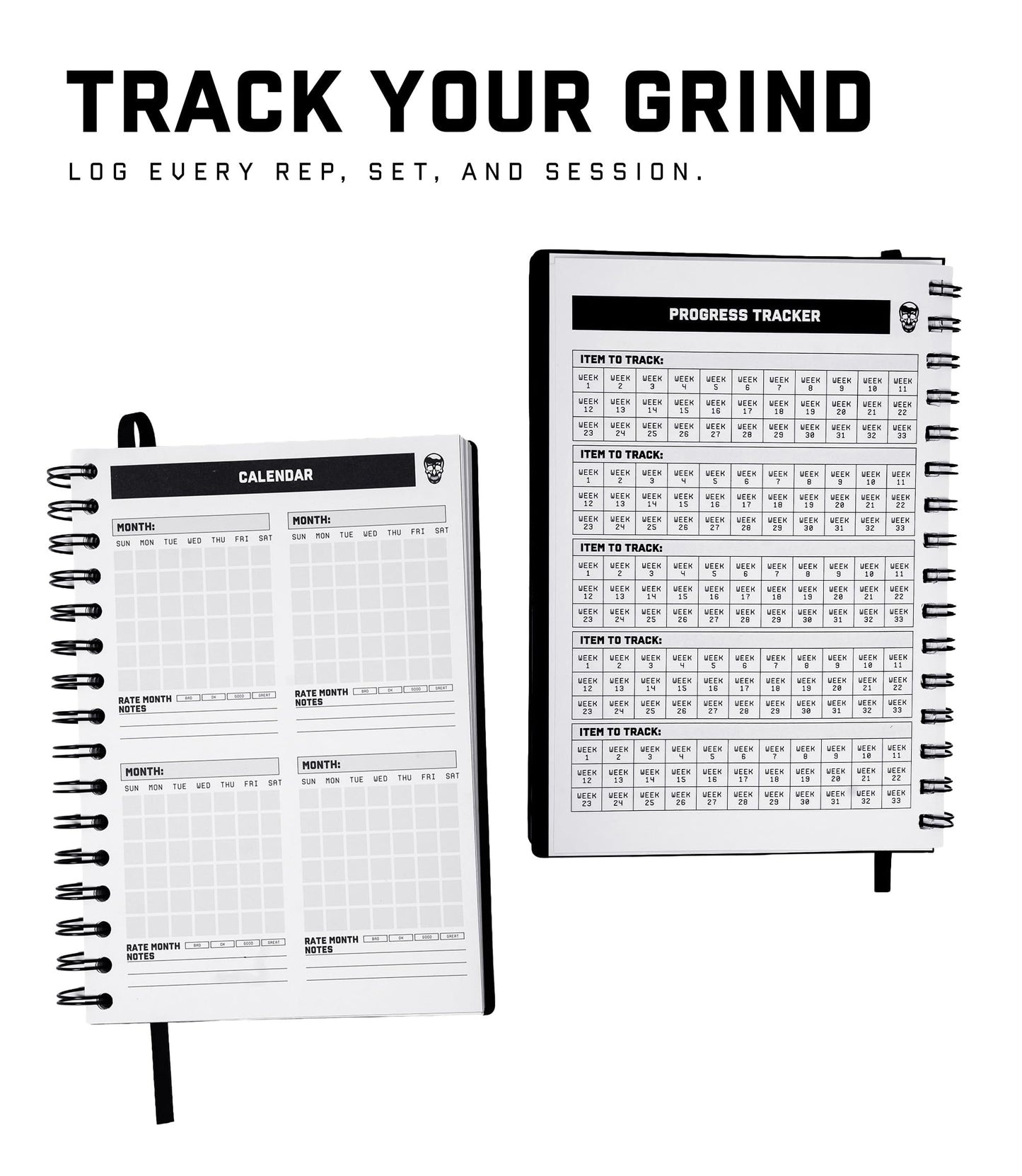 Gymreapers Workout Journal For Men & Women – Fitness Journal To Track Weight Loss, Muscle Gain, Gym Exercise & Bodybuilding Progress – Fitness Planner Log Book With Calendar To Achieve Wellness Goals
