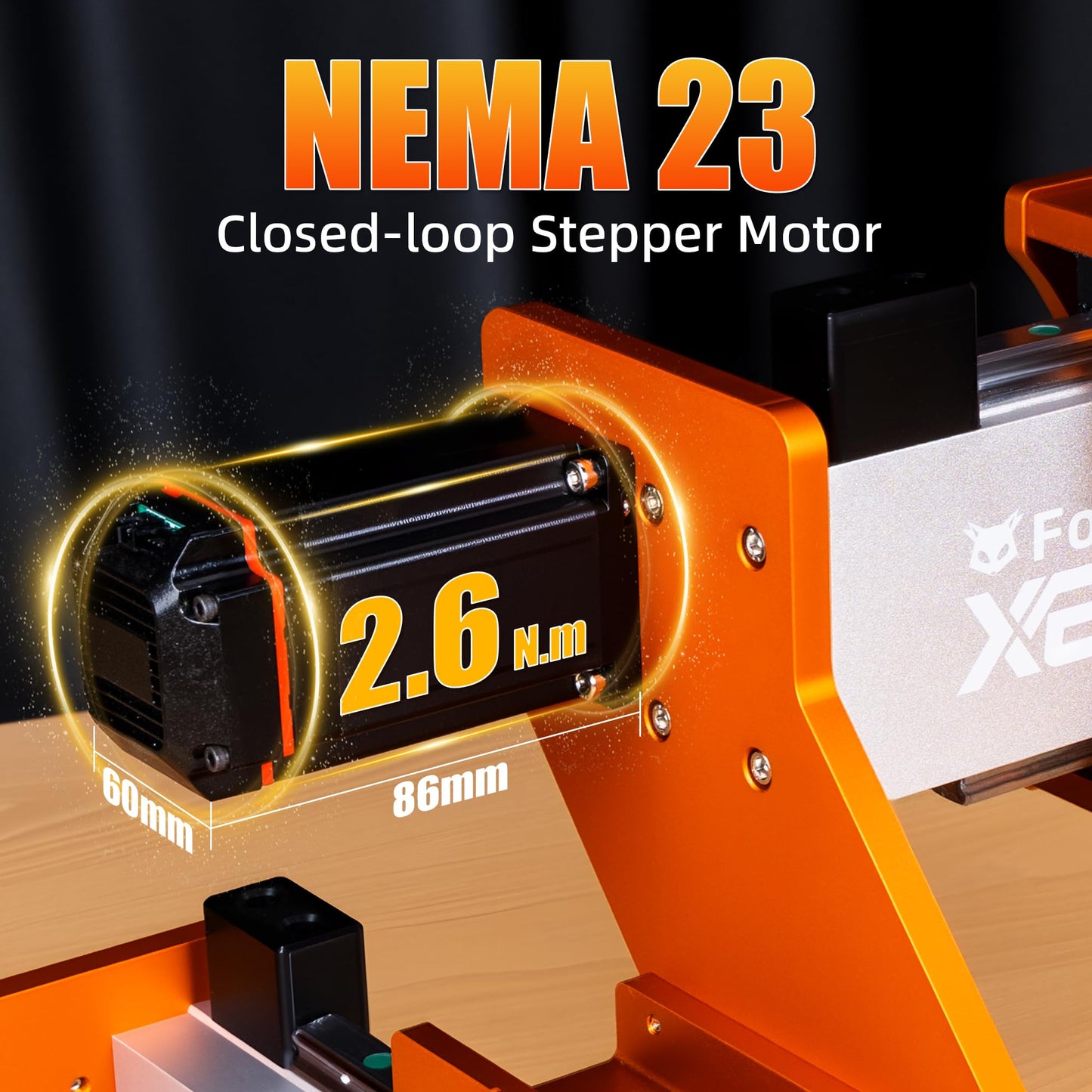 FoxAlien XE-Ultra Core Desktop CNC Router Machine, 17x17in Active Area with NEMA 23 Closed-Loop Stepper Motor, Large Benchtop Engraving & Milling Machine for Wood, Aluminum, Carbon Fiber DIY Projects