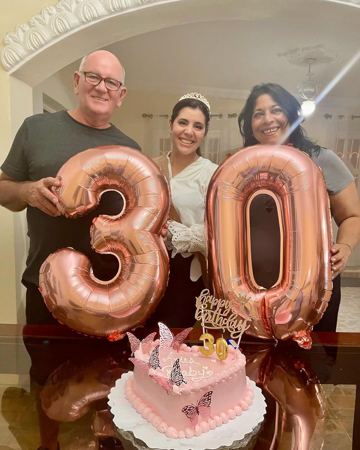 Rose Gold Number Balloons - 40 Inch 0 Balloon for Birthday Decorations | Perfect Party Supplies for All Ages