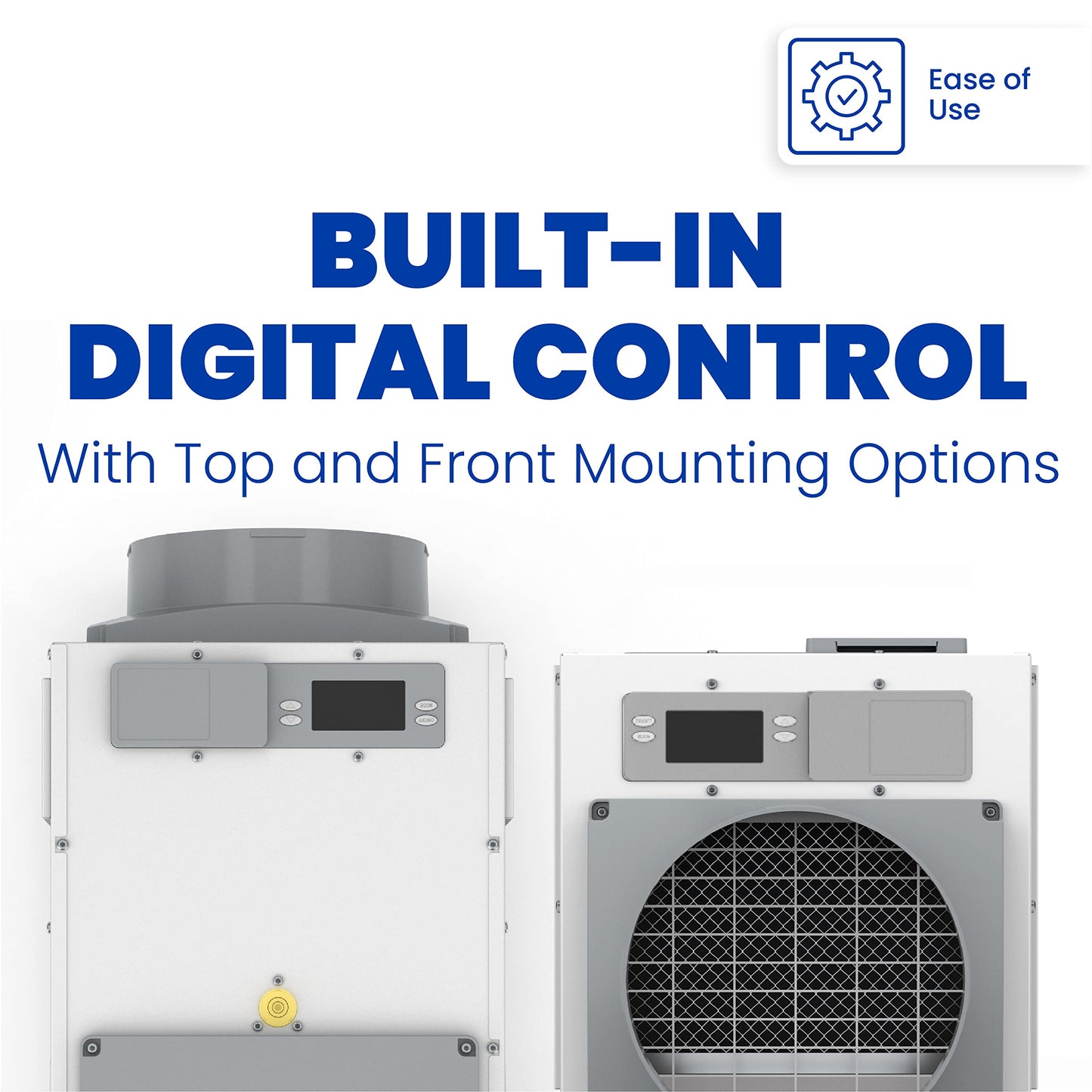 AprilAire E080 Whole House Dehumidifier for Basement & Crawl Space – 80-Pint High-Capacity Commercial Dehumidifier for Homes Up to 4,400 Sq. Ft. with Pump, Drain Hose, & Hanging Kit for DIY Install