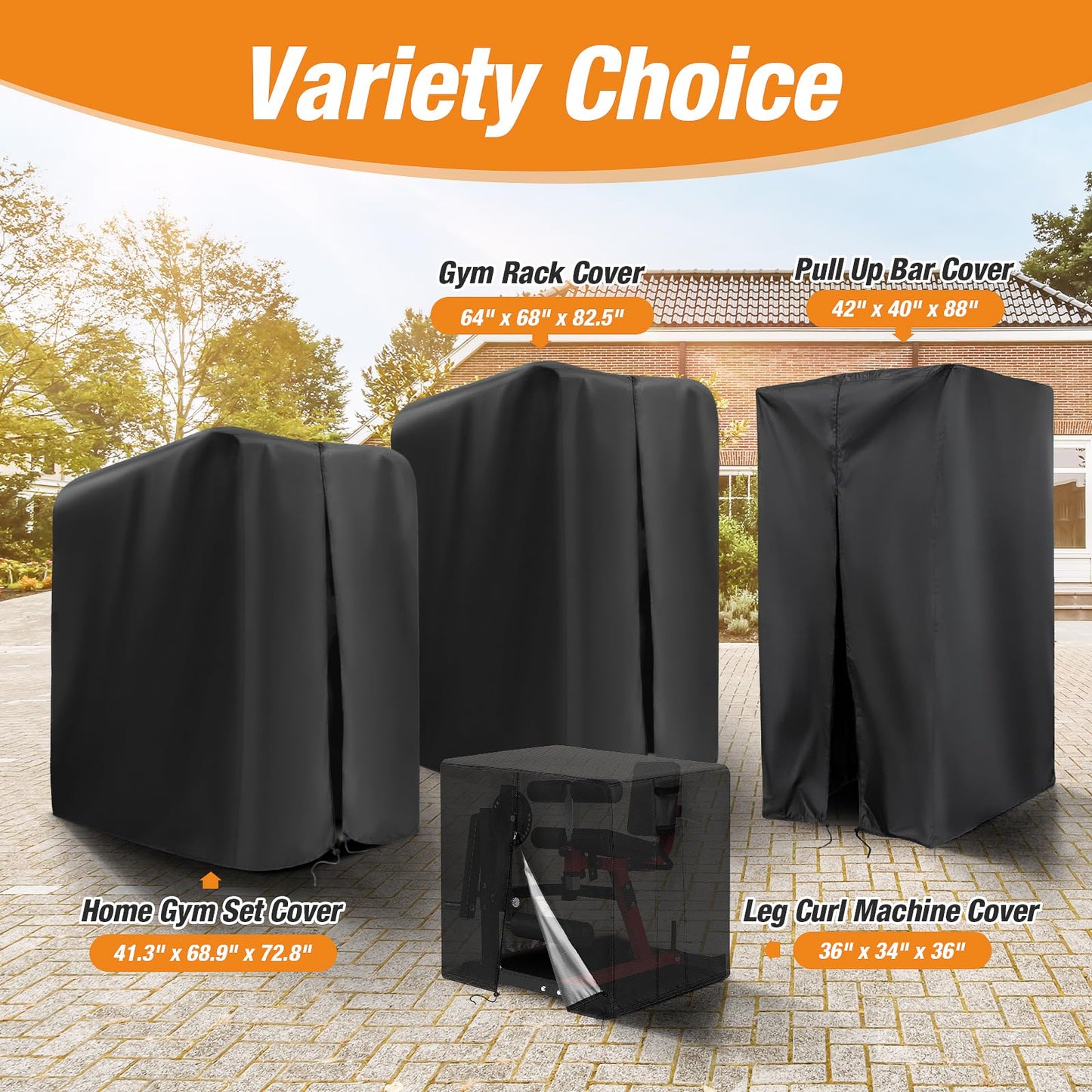 Guisong Leg Extension and Curl Machine Cover,Heavy Duty Waterproof Leg Press Machines Cover for GMWD Home Gym Equipment,600D Dustproof Exercise Bench Covers for FEIERDUN Workout Machine